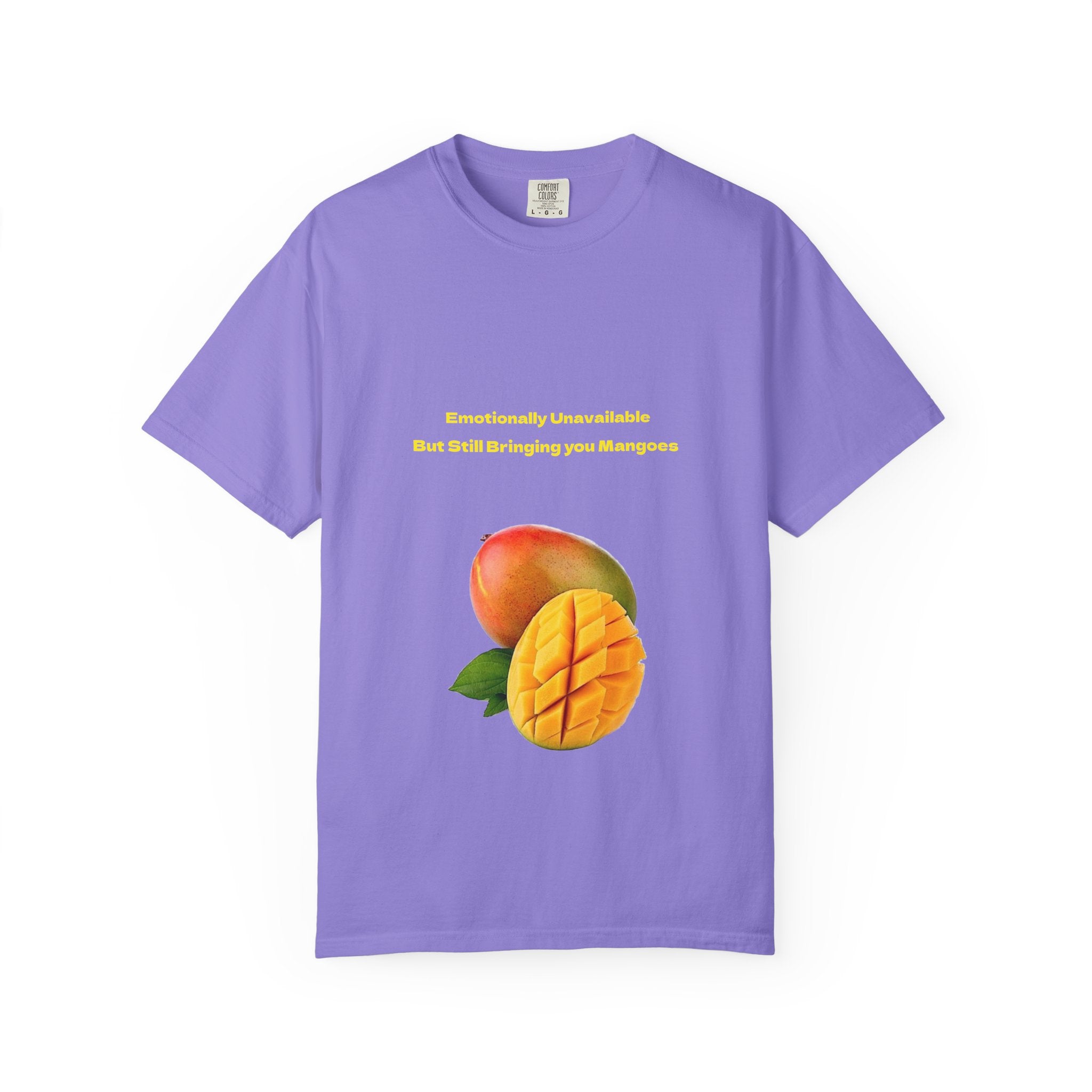 Mango Fruit Graphic T-Shirt — Tropical Sliced Mango Tee