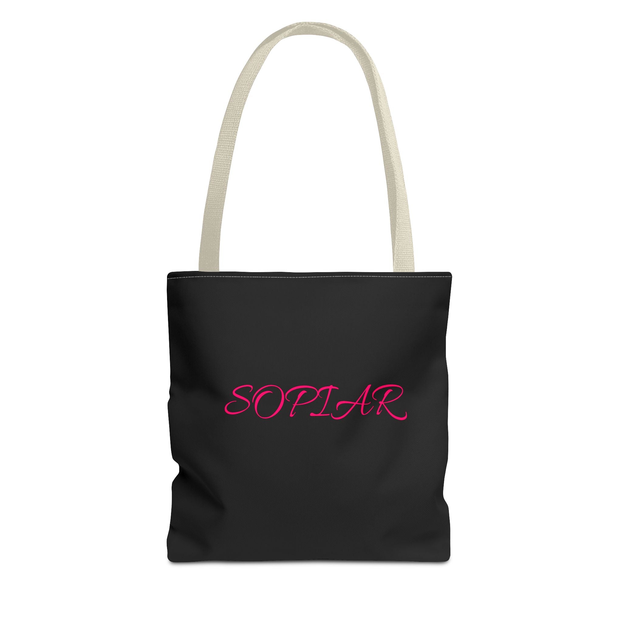 Personalized Script Name Tote Bag — Custom 'SOPHAR' Monogram Canvas Tote