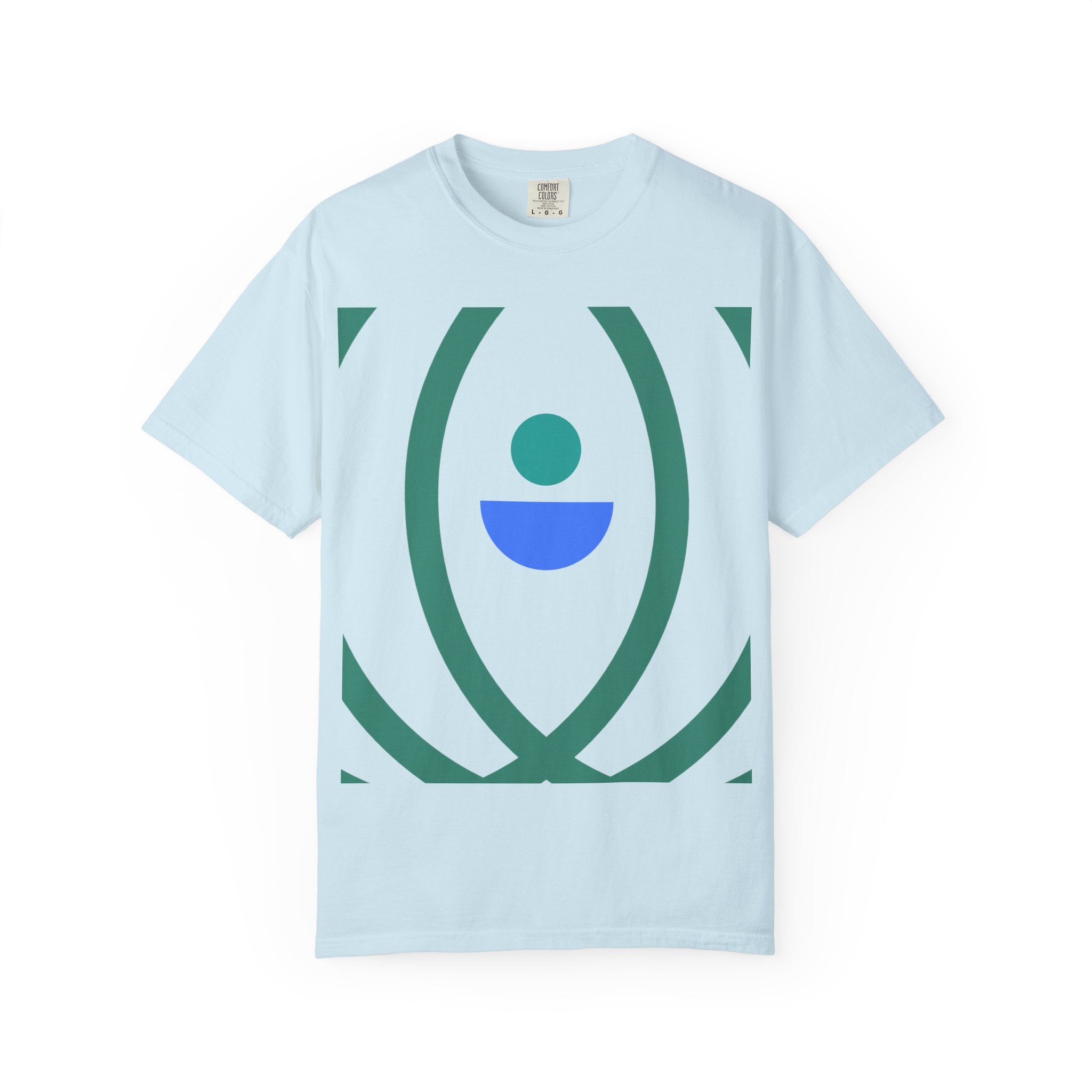 Minimalist Lotus Symbol T-Shirt — Modern Geometric Spiritual Tee
