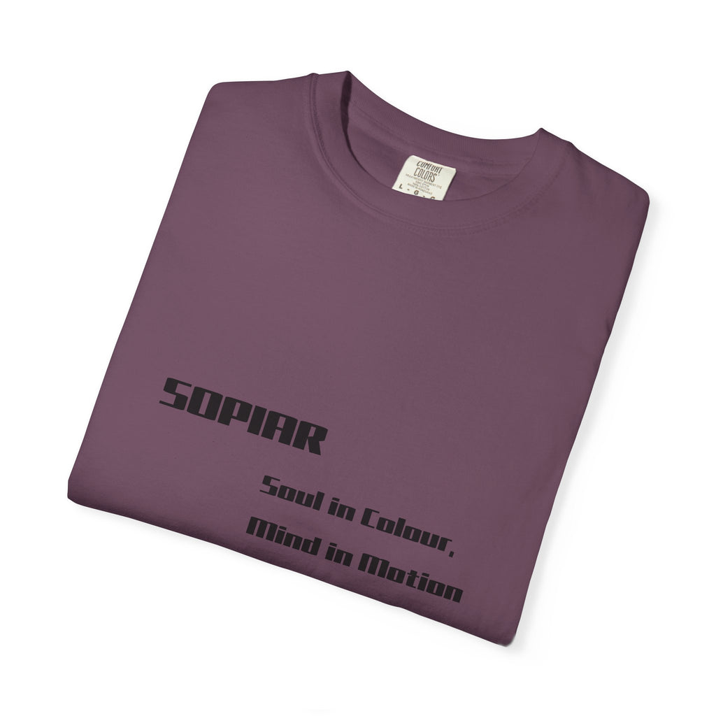 Sopiar 'Soul in Colour, Filled in Motion' Graphic T-Shirt