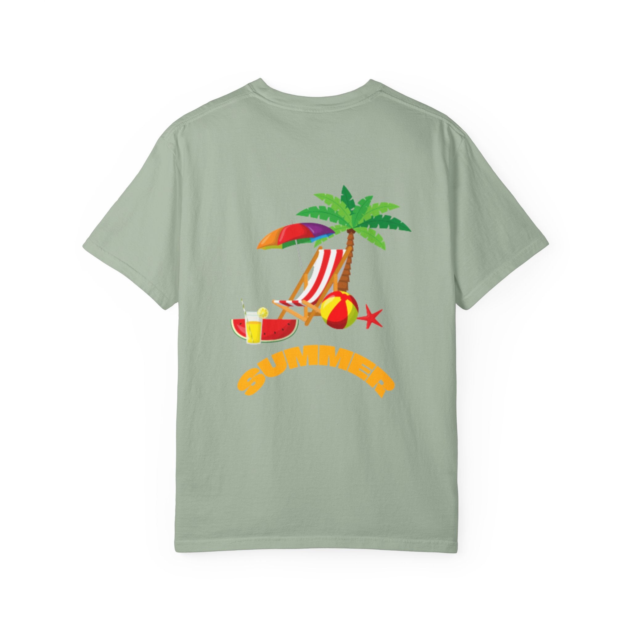 DJ Watermelon T-Shirt — Cute Summer Fruit Graphic Tee with Headphones and summer text