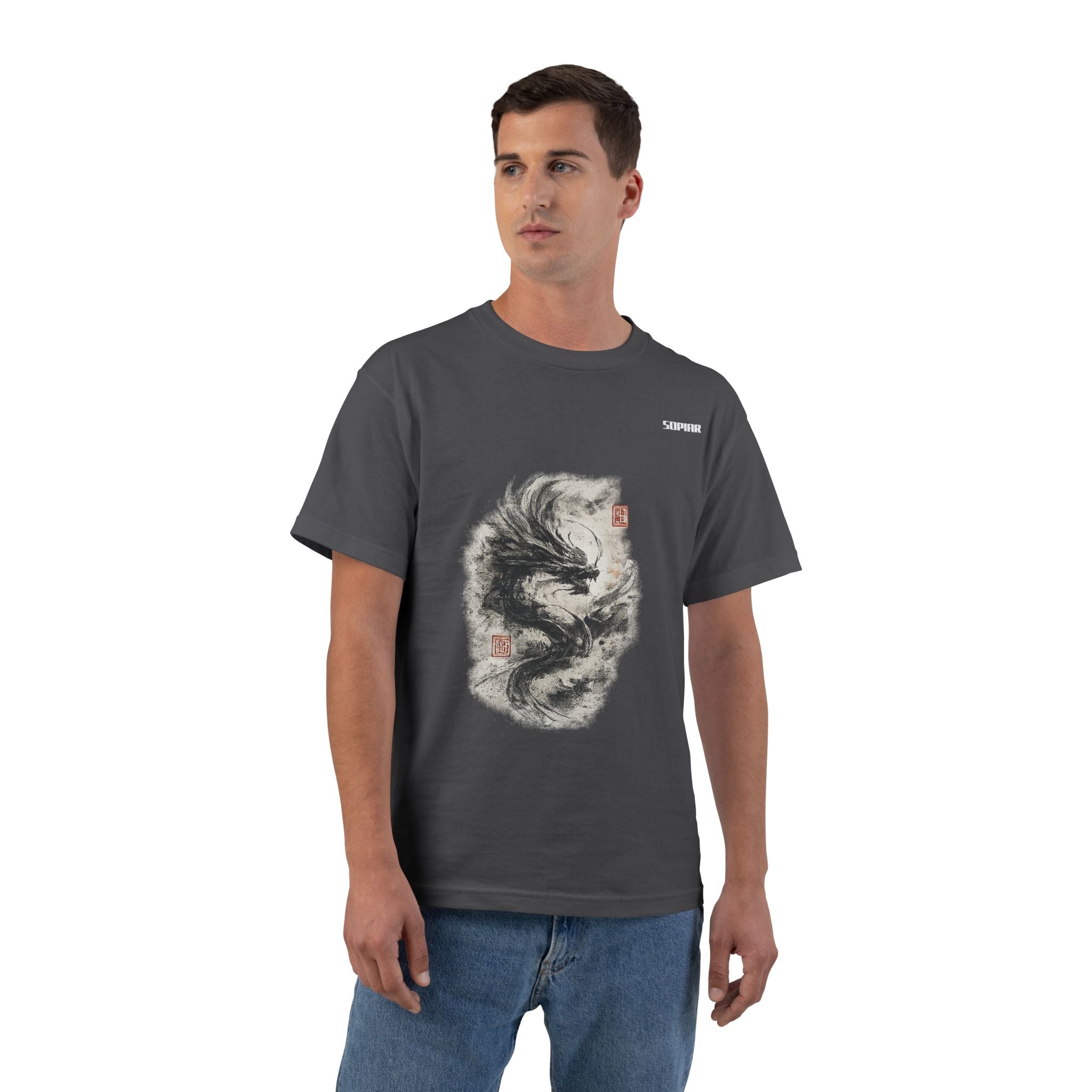 Dragon Ink Brushwork T-Shirt