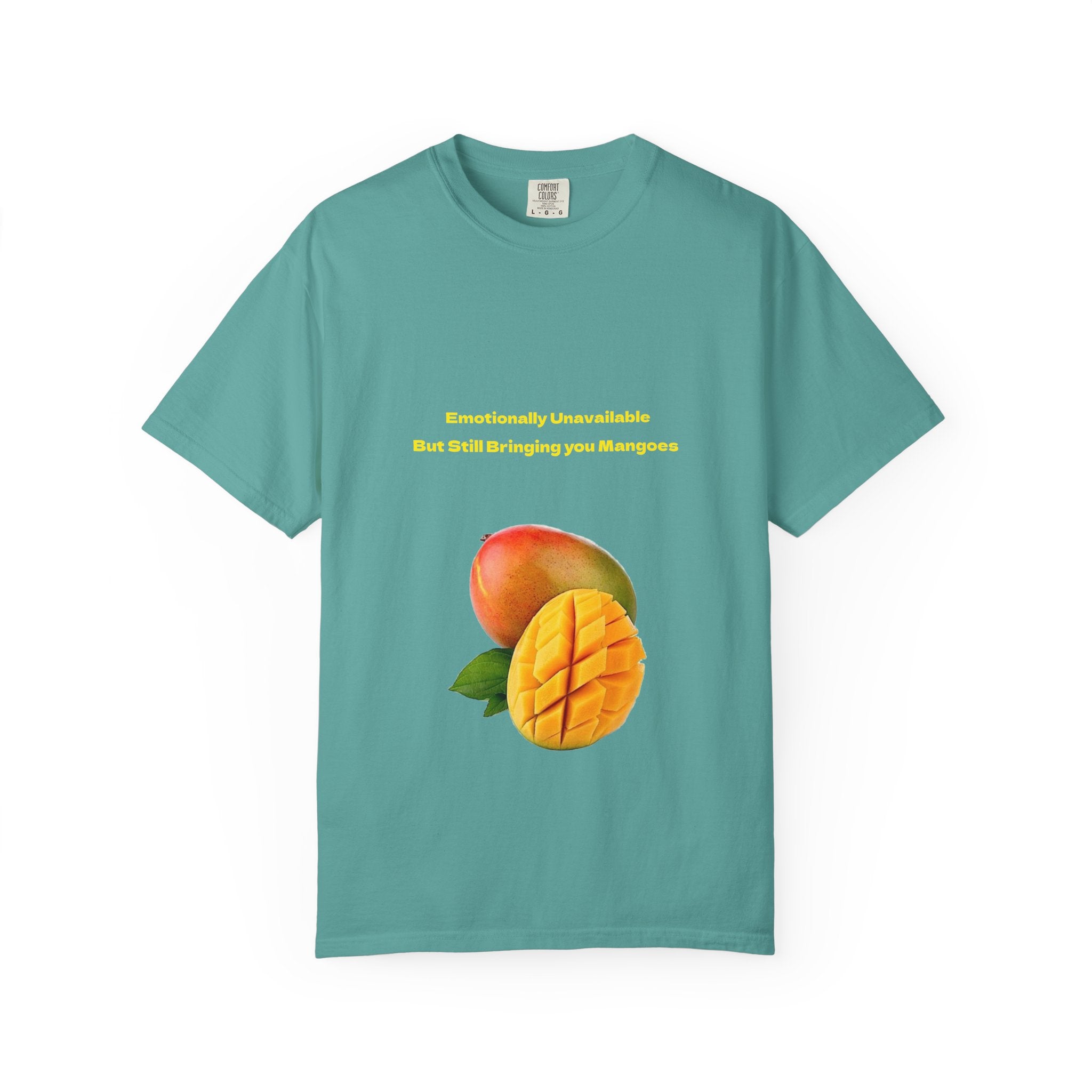 Mango Fruit Graphic T-Shirt — Tropical Sliced Mango Tee