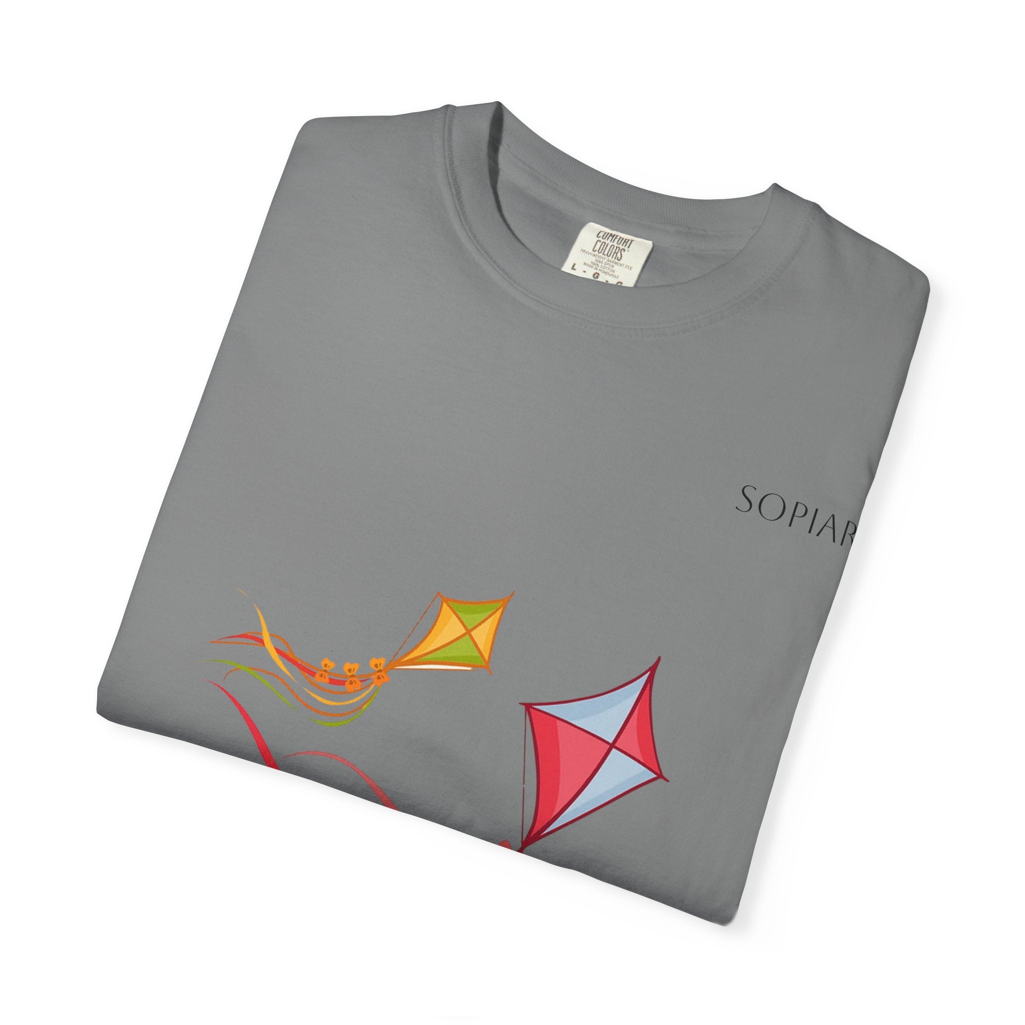 Kites Graphic T-Shirt — Colorful Flying Kites Tee