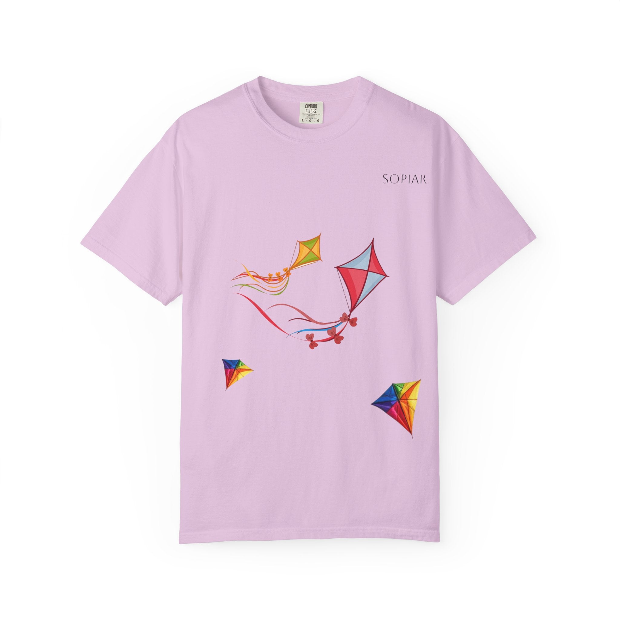 Kites Graphic T-Shirt — Colorful Flying Kites Tee