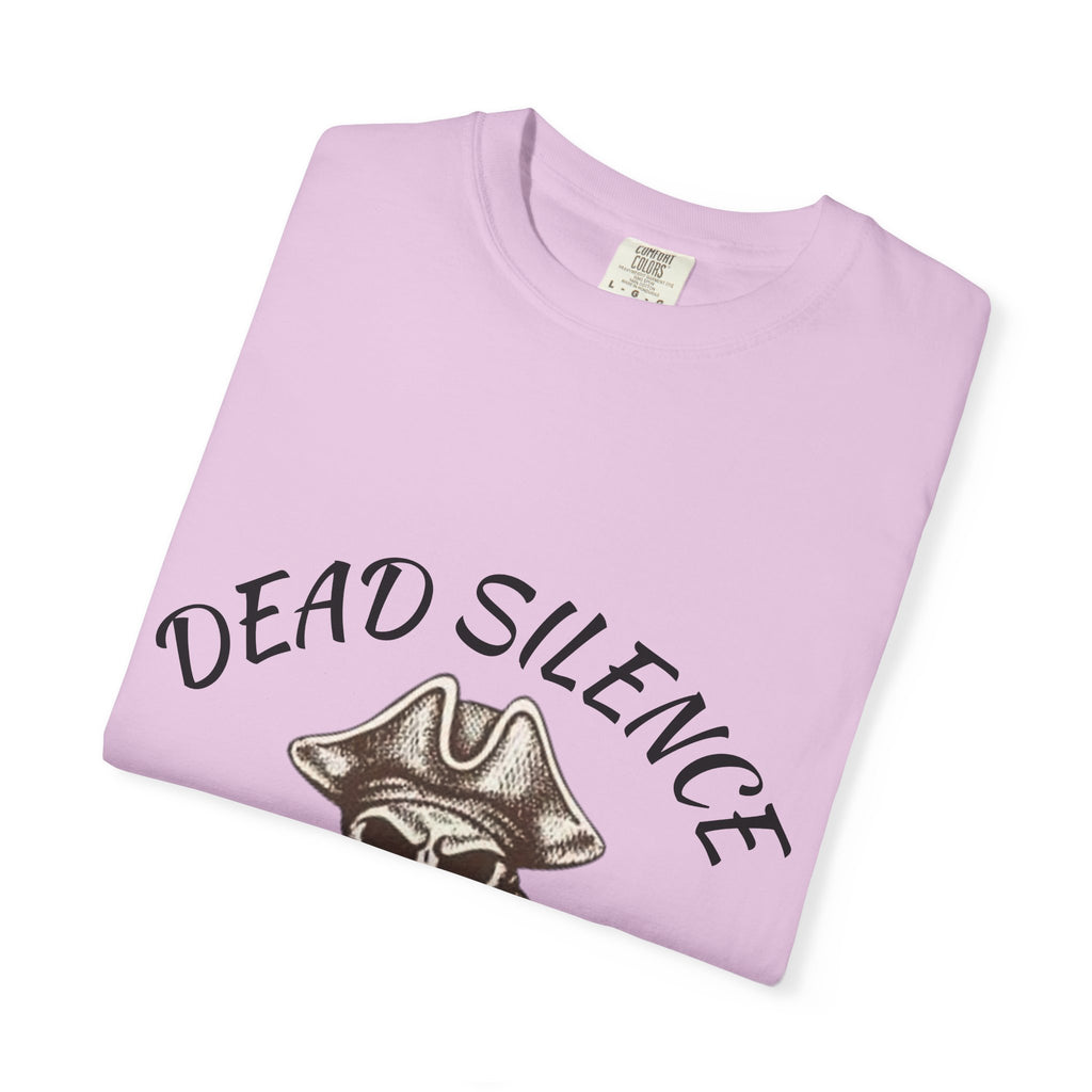 Dead Silence Pirate Skull T‑Shirt — Crossed Swords Graphic Tee