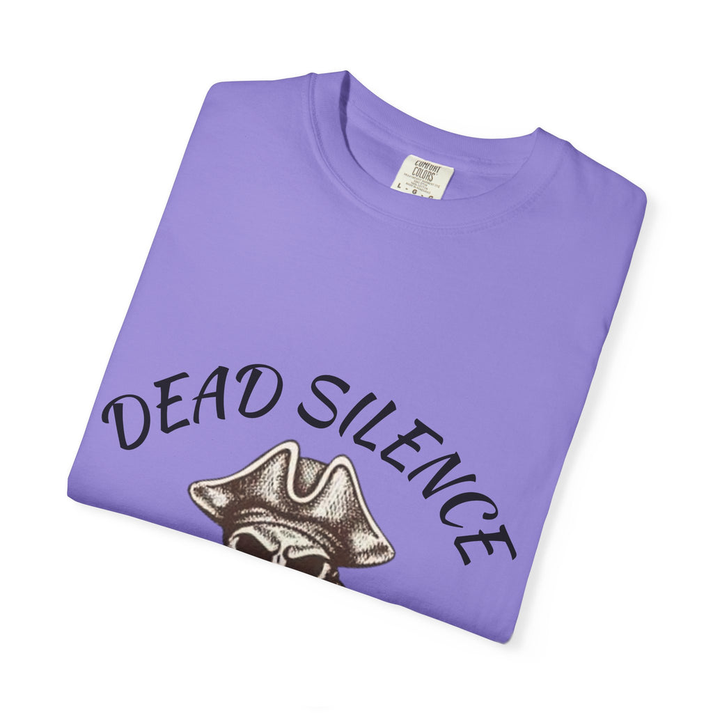 Dead Silence Pirate Skull T‑Shirt — Crossed Swords Graphic Tee