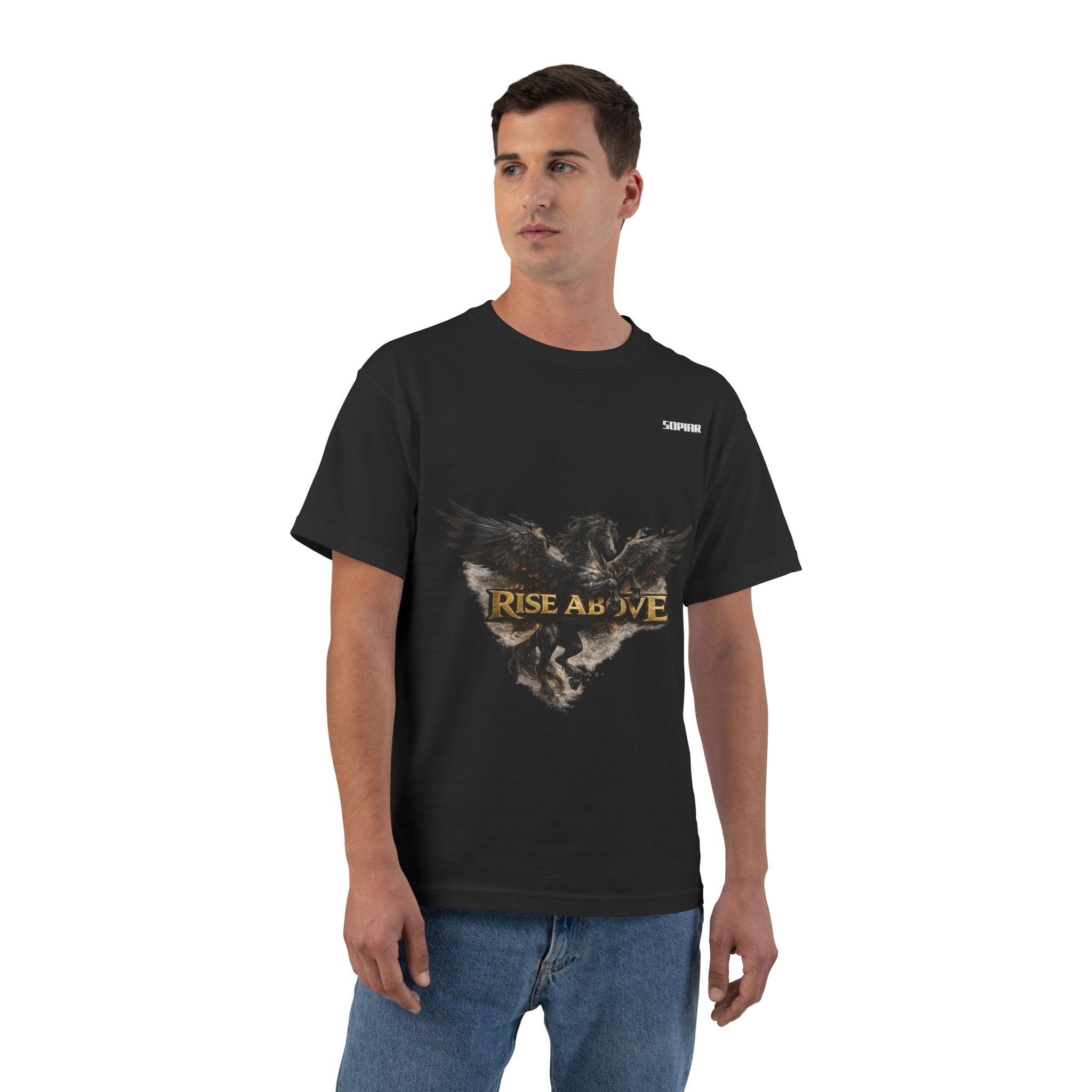 T-Shirt - Rise Above flying horse Graphic Tee