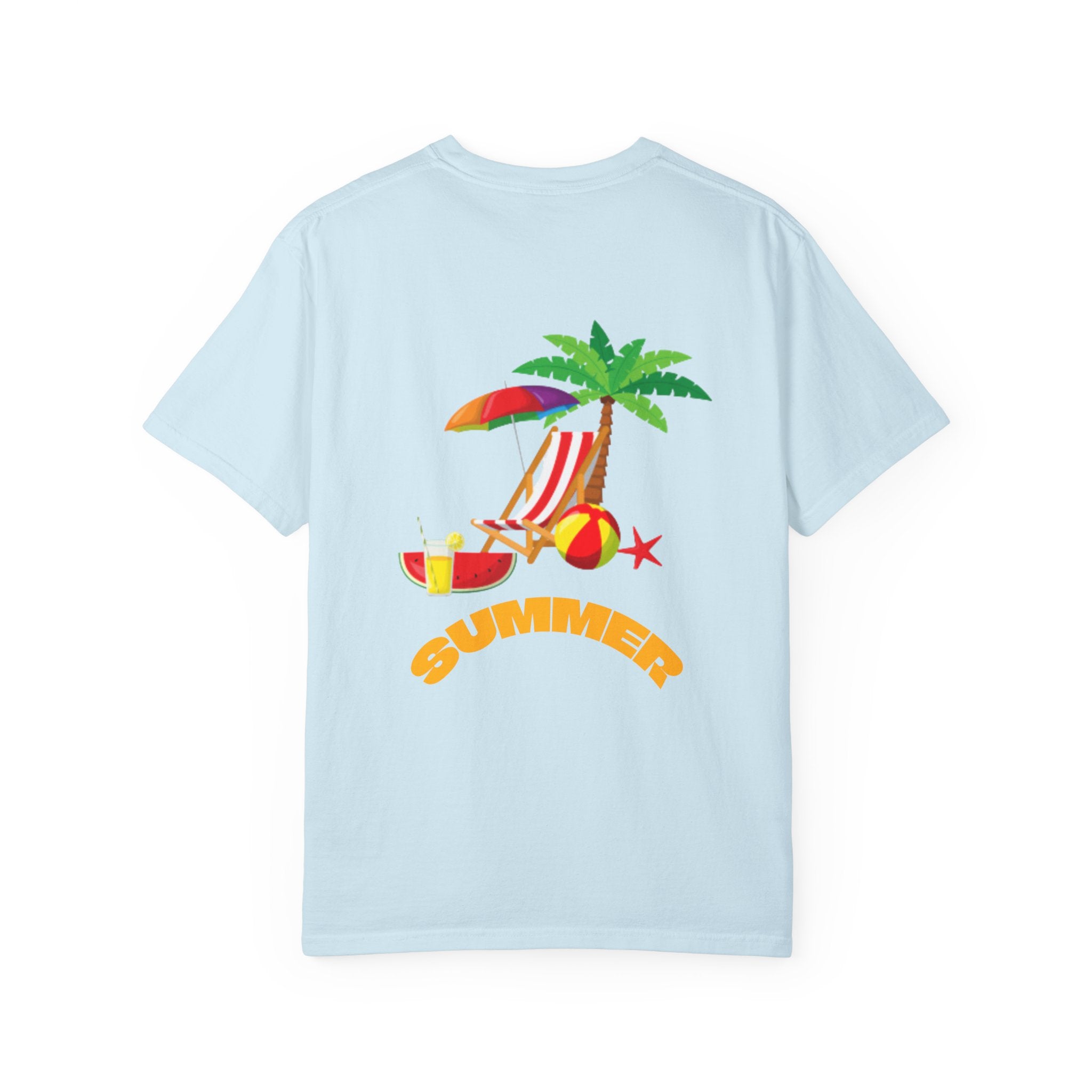 DJ Watermelon T-Shirt — Cute Summer Fruit Graphic Tee with Headphones and summer text