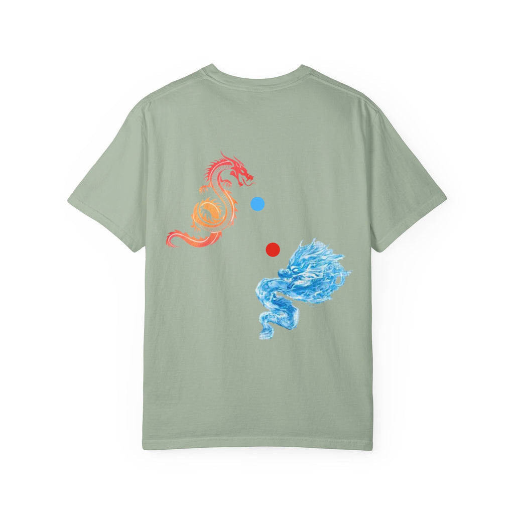 Dragon Yin-Yang T-Shirt — Fire & Water Back Print