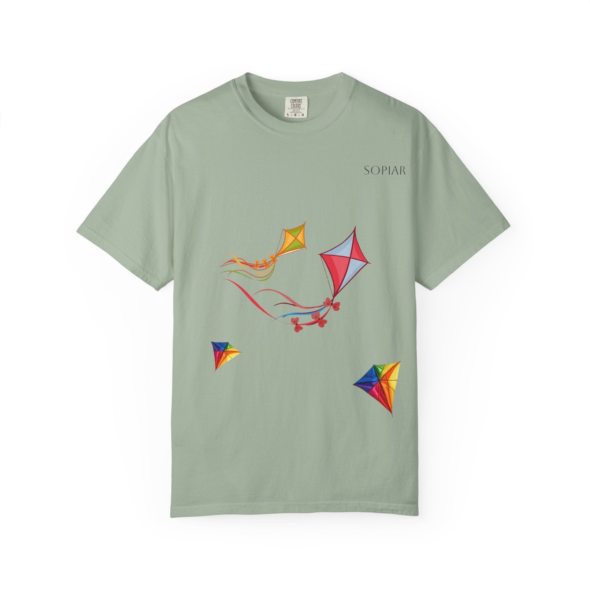 Kites Graphic T-Shirt — Colorful Flying Kites Tee