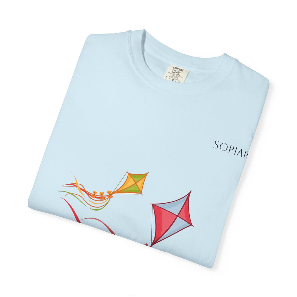 Kites Graphic T-Shirt — Colorful Flying Kites Tee