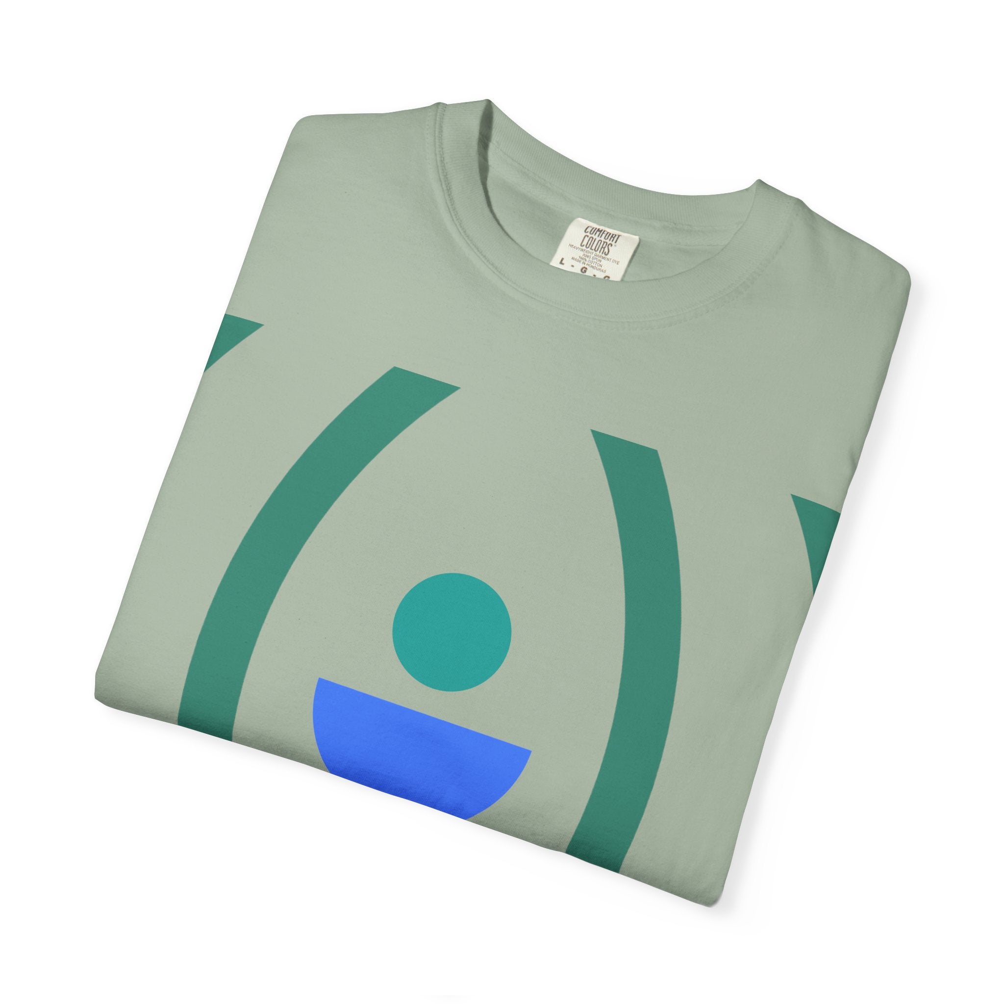 Minimalist Lotus Symbol T-Shirt — Modern Geometric Spiritual Tee