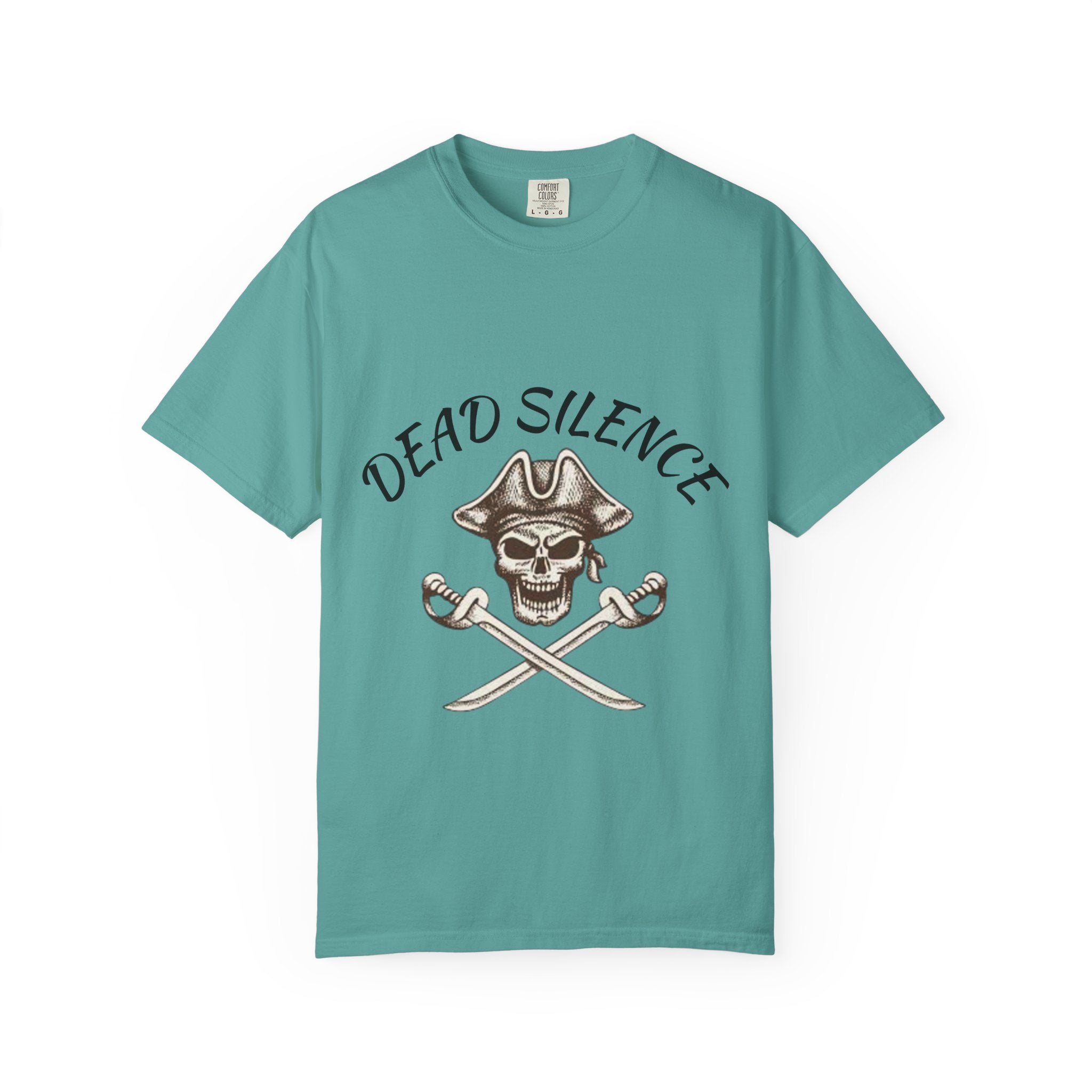 Dead Silence Pirate Skull T‑Shirt — Crossed Swords Graphic Tee