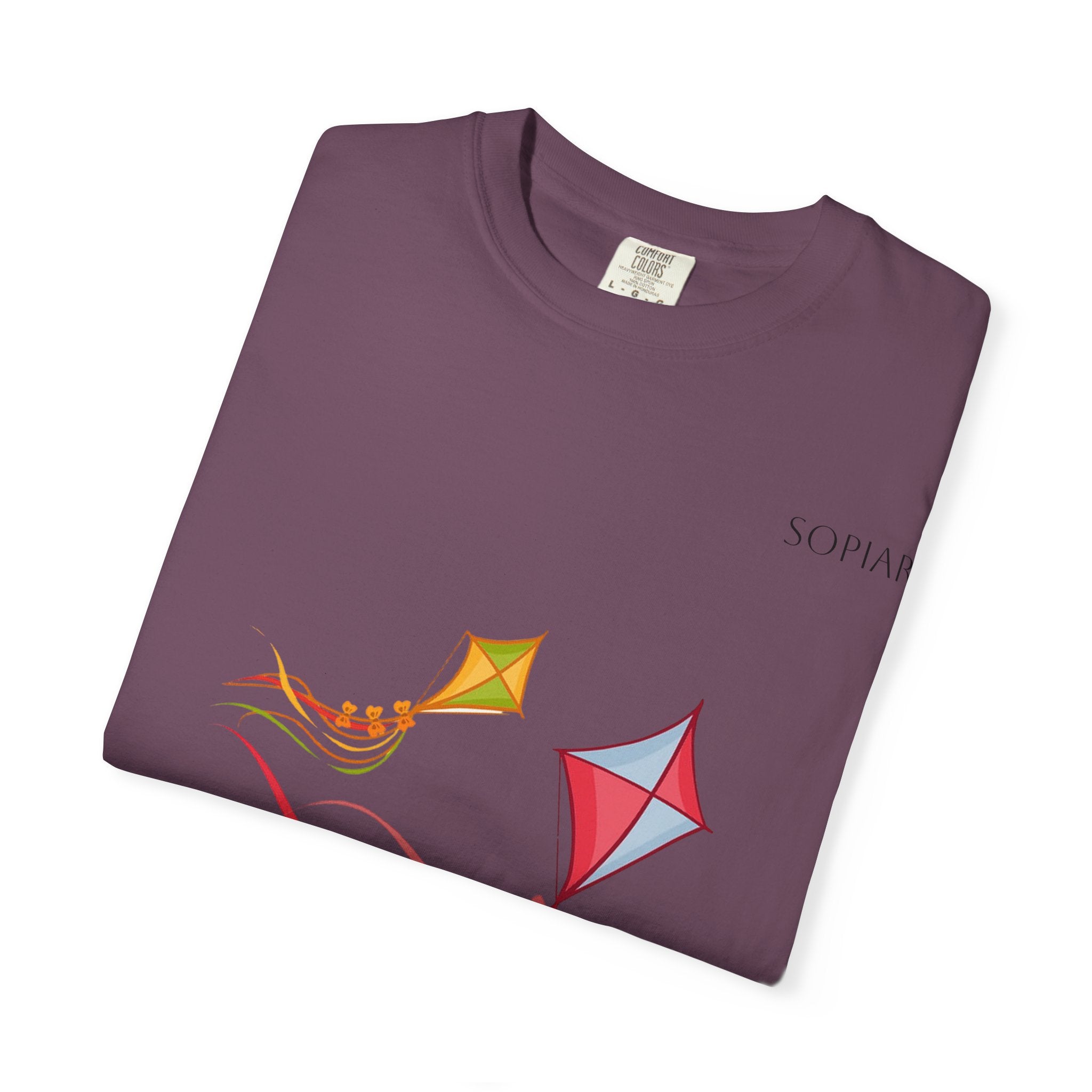 Kites Graphic T-Shirt — Colorful Flying Kites Tee