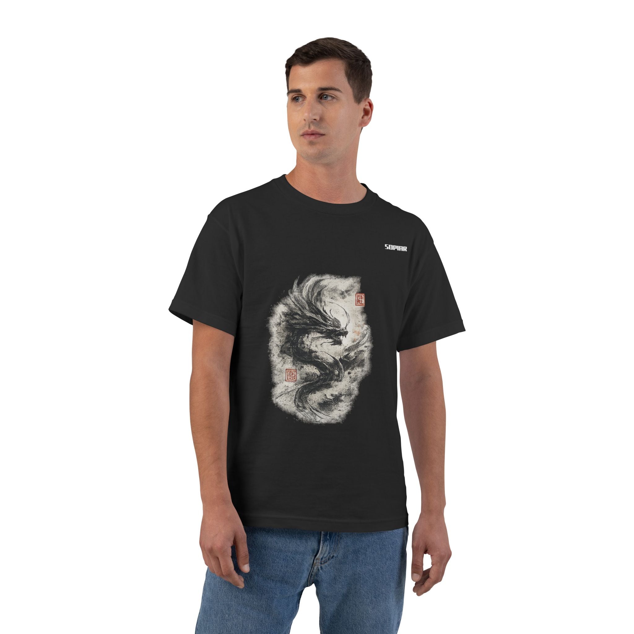 Dragon Ink Brushwork T-Shirt