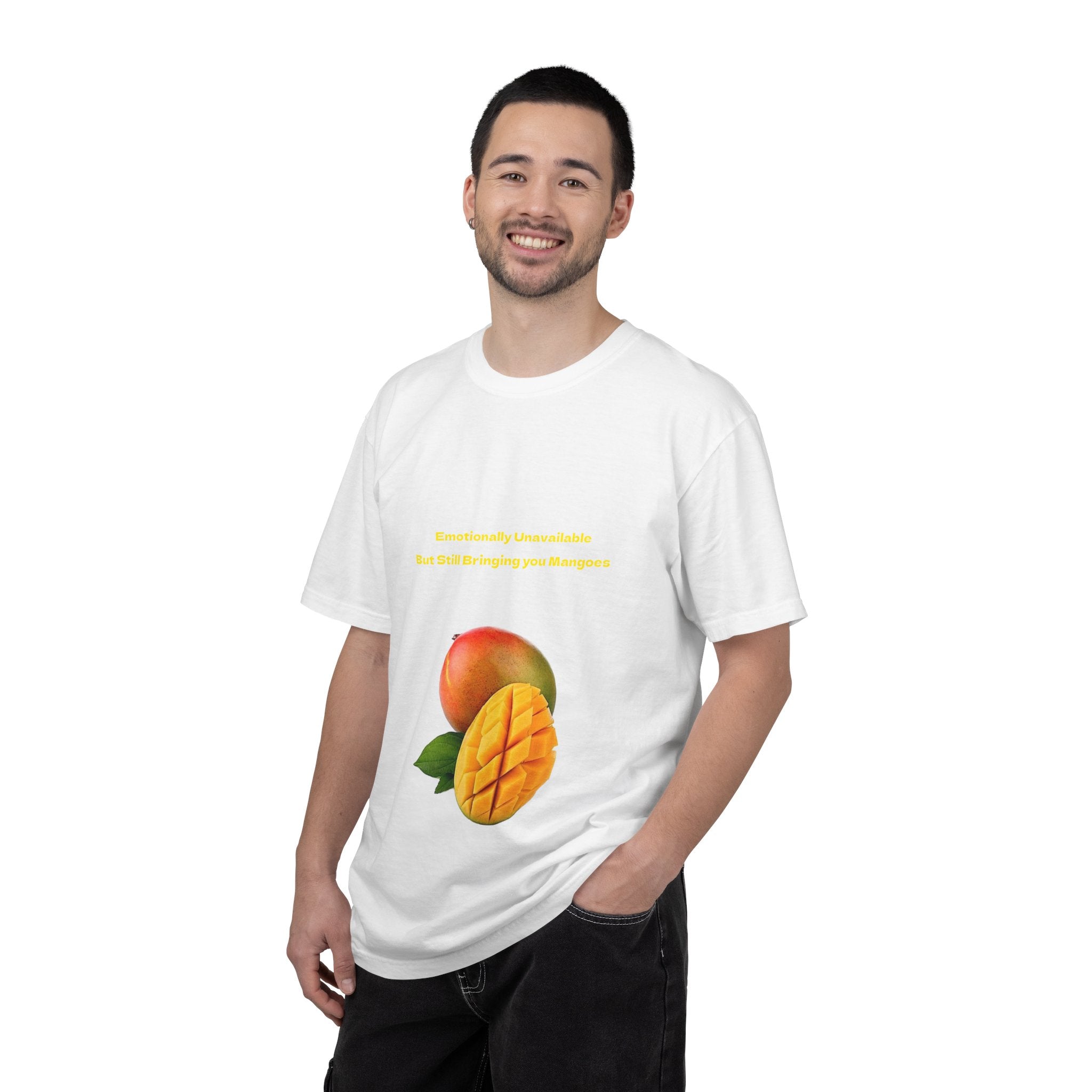 Mango Fruit Graphic T-Shirt — Tropical Sliced Mango Tee
