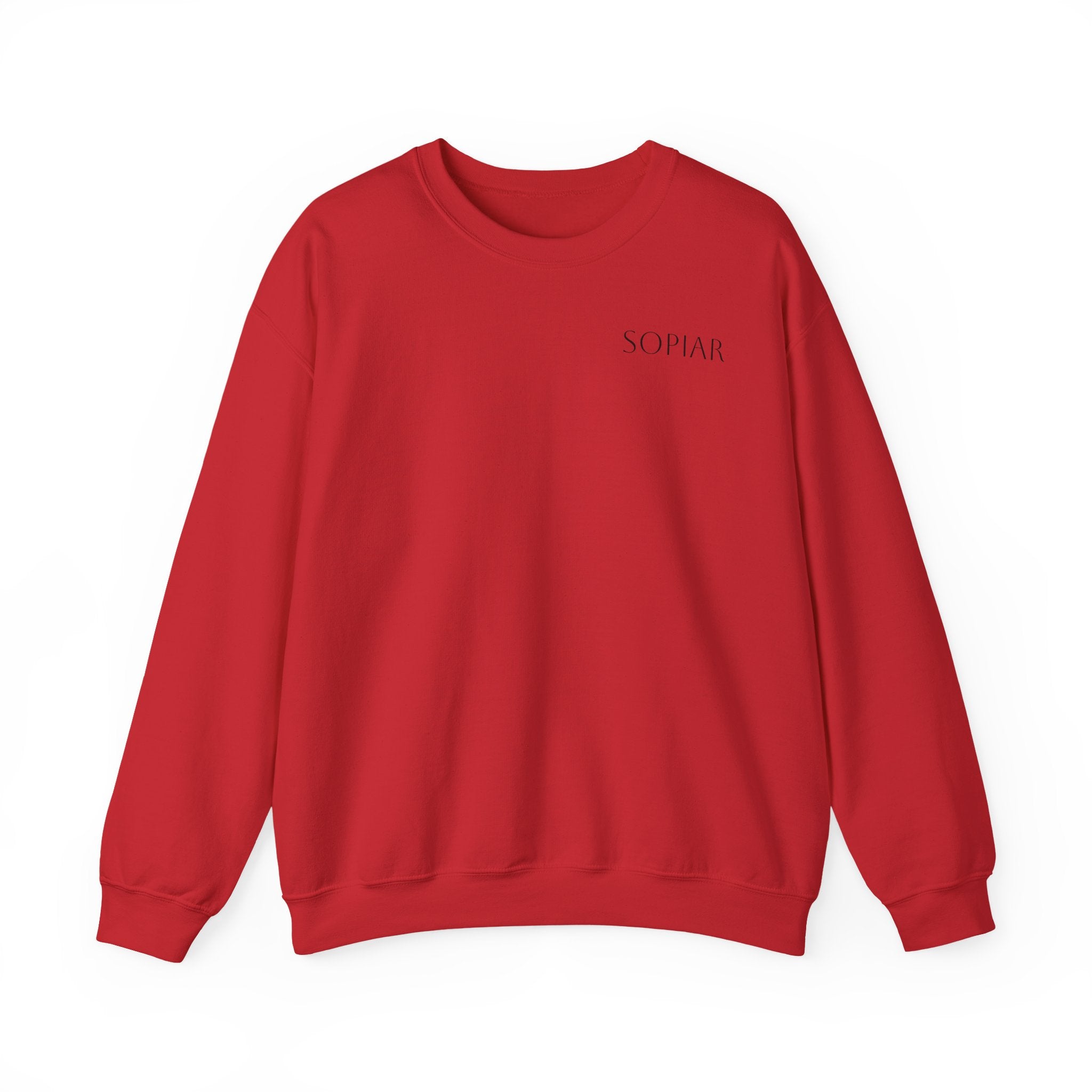 Minimal 'SOPIAR' Logo Crewneck Sweatshirt — Women's/Men's Casual White Pullover