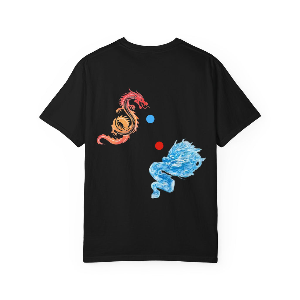 Dragon Yin-Yang T-Shirt — Fire & Water Back Print