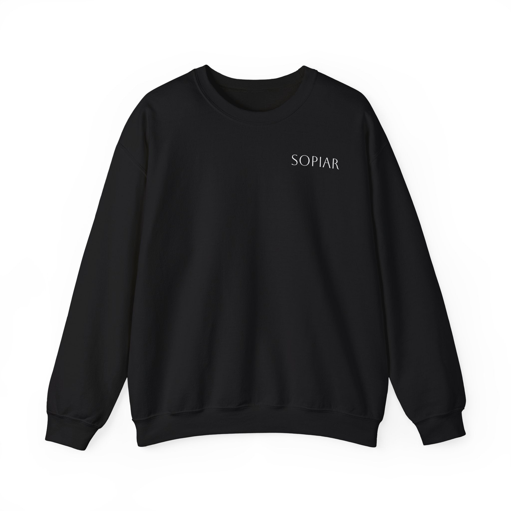 Sopiar Graphic Crewneck Sweatshirt — Minimal Back Art & Panjab design