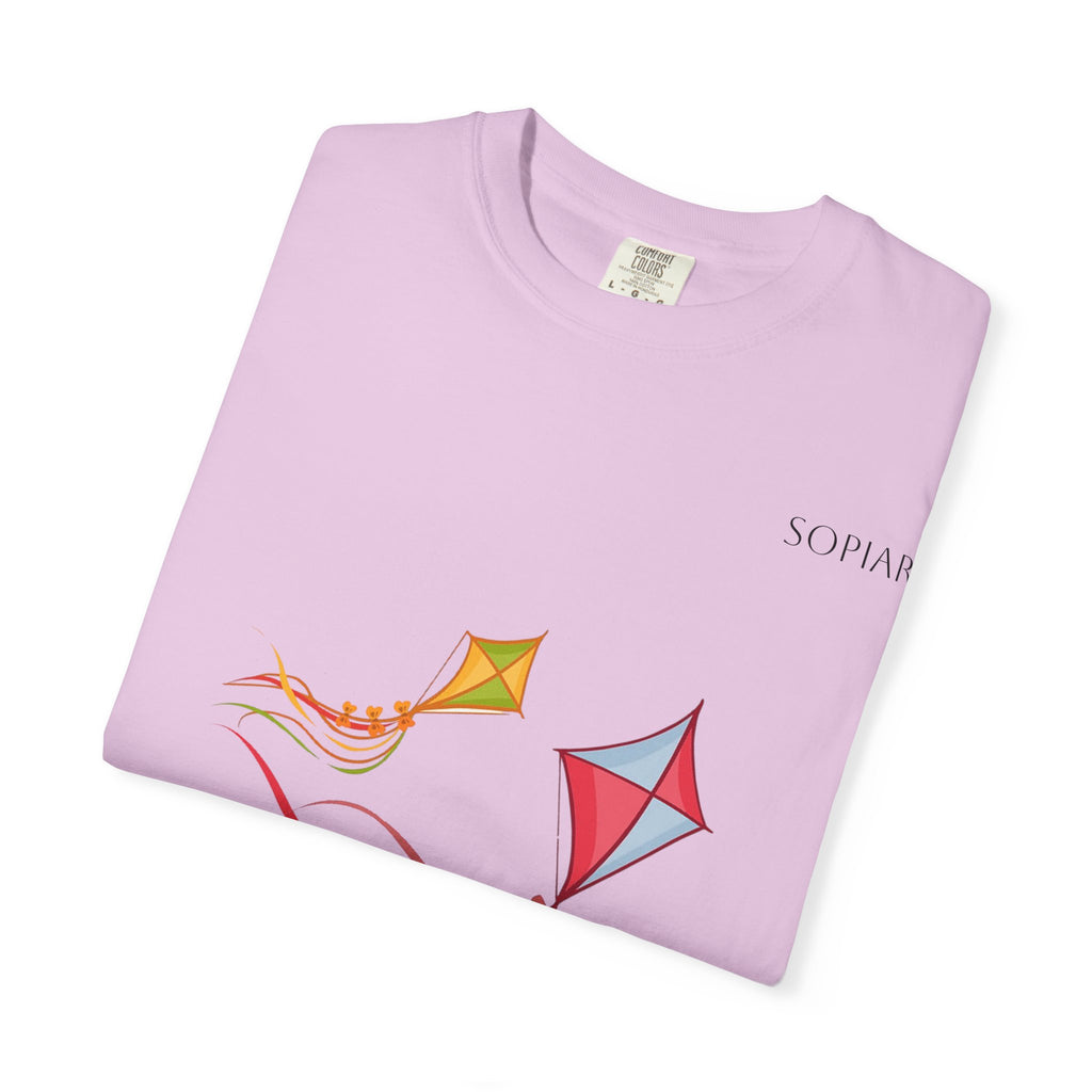 Kites Graphic T-Shirt — Colorful Flying Kites Tee
