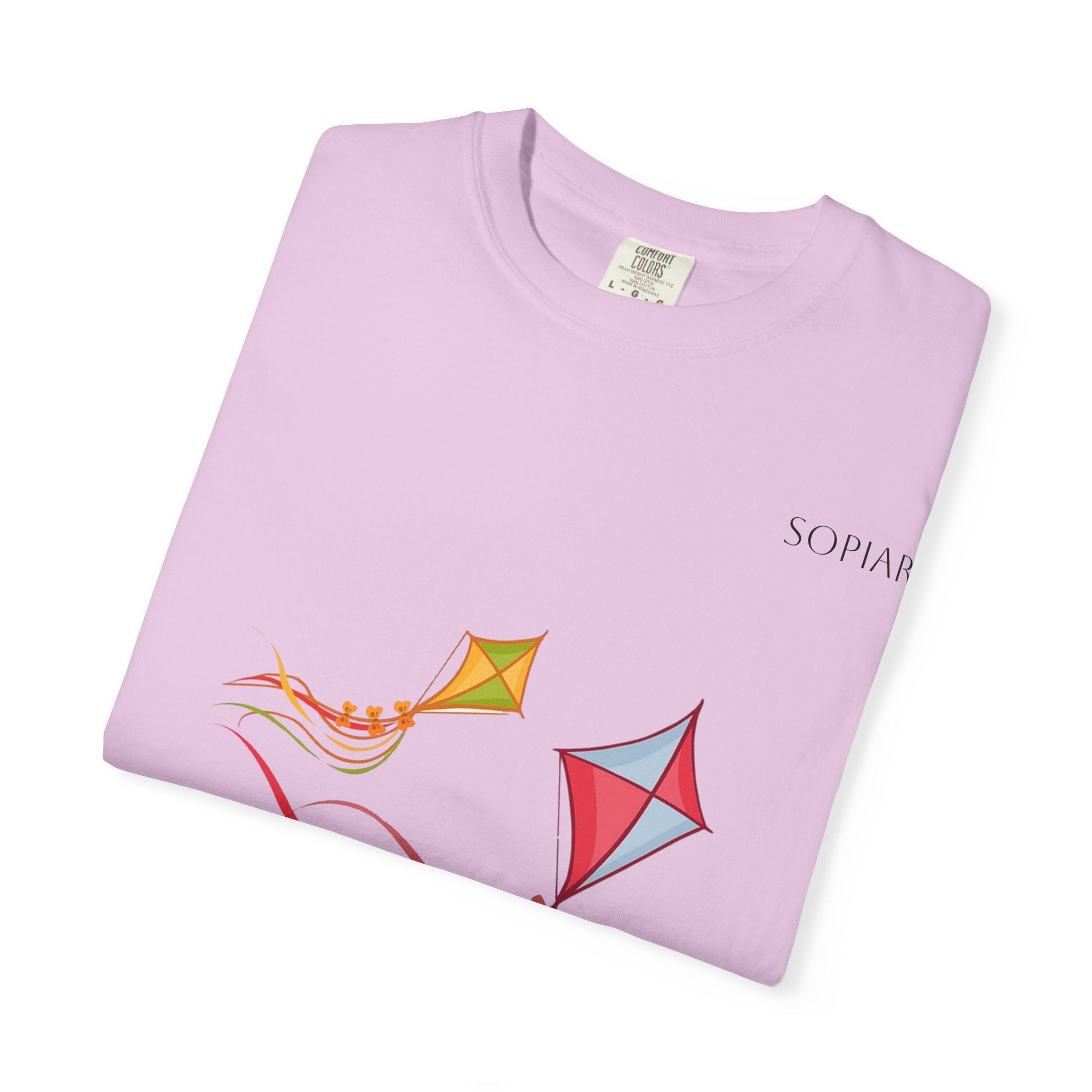 Kites Graphic T-Shirt — Colorful Flying Kites Tee