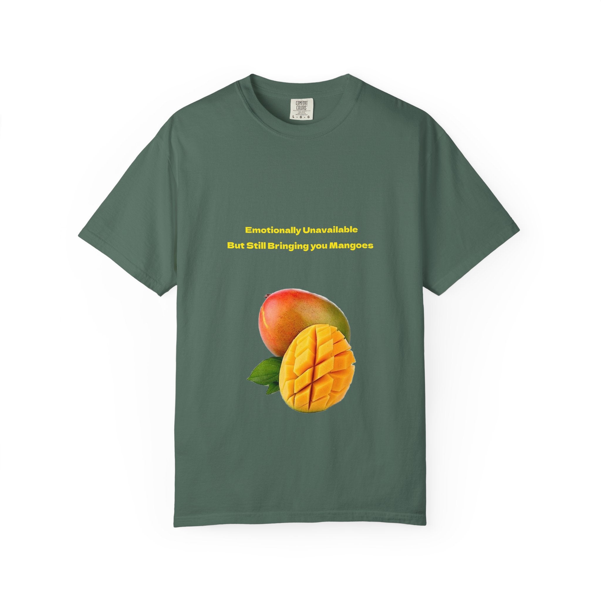 Mango Fruit Graphic T-Shirt — Tropical Sliced Mango Tee