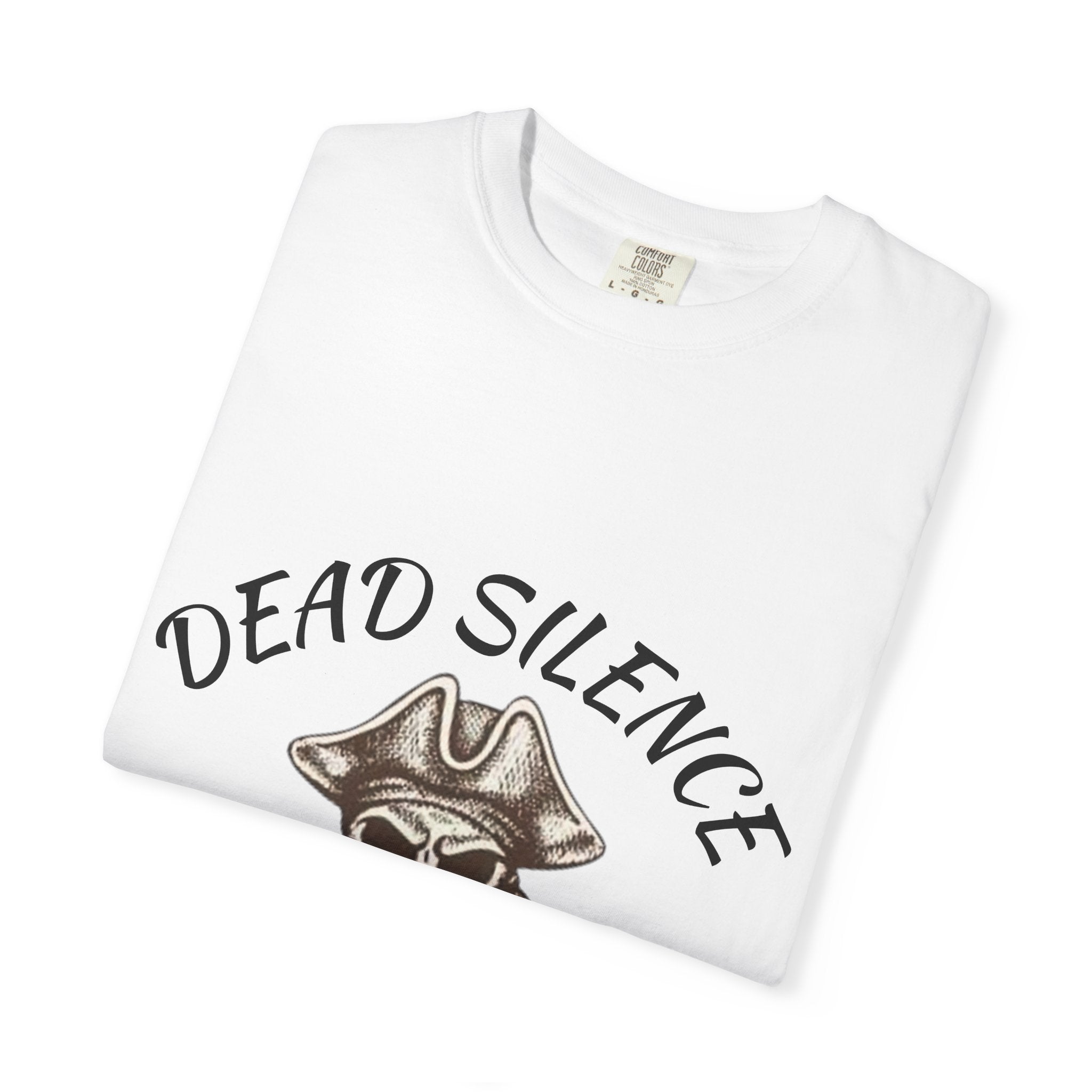 Dead Silence Pirate Skull T‑Shirt — Crossed Swords Graphic Tee