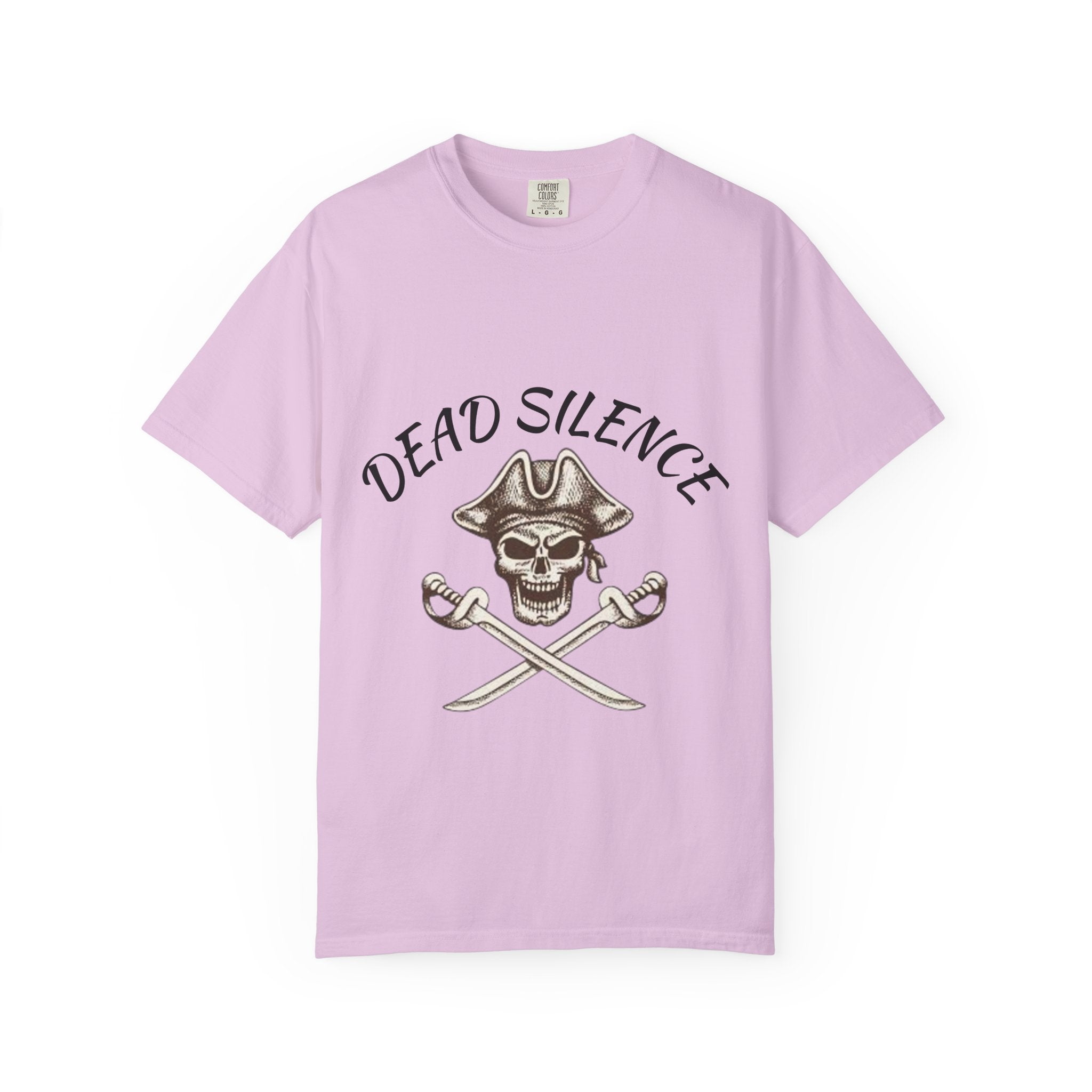 Dead Silence Pirate Skull T‑Shirt — Crossed Swords Graphic Tee