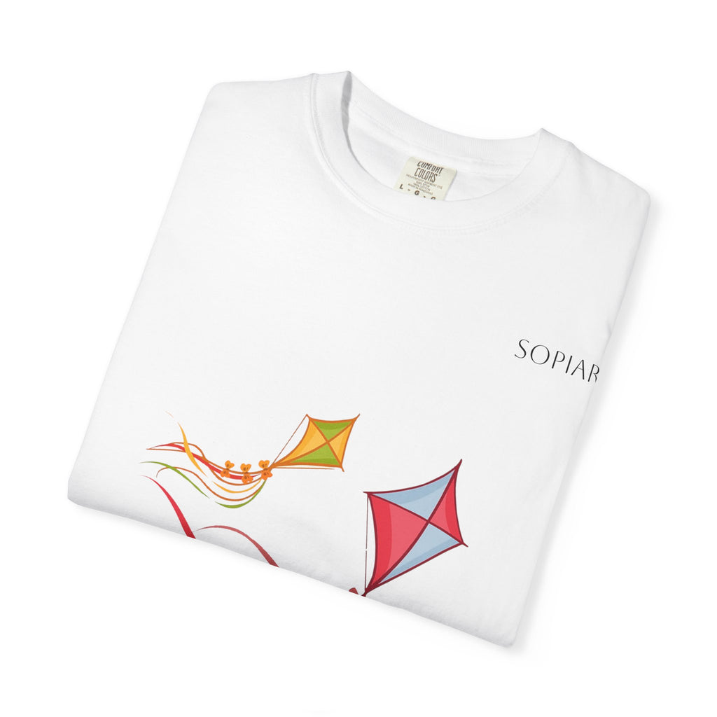 Kites Graphic T-Shirt — Colorful Flying Kites Tee