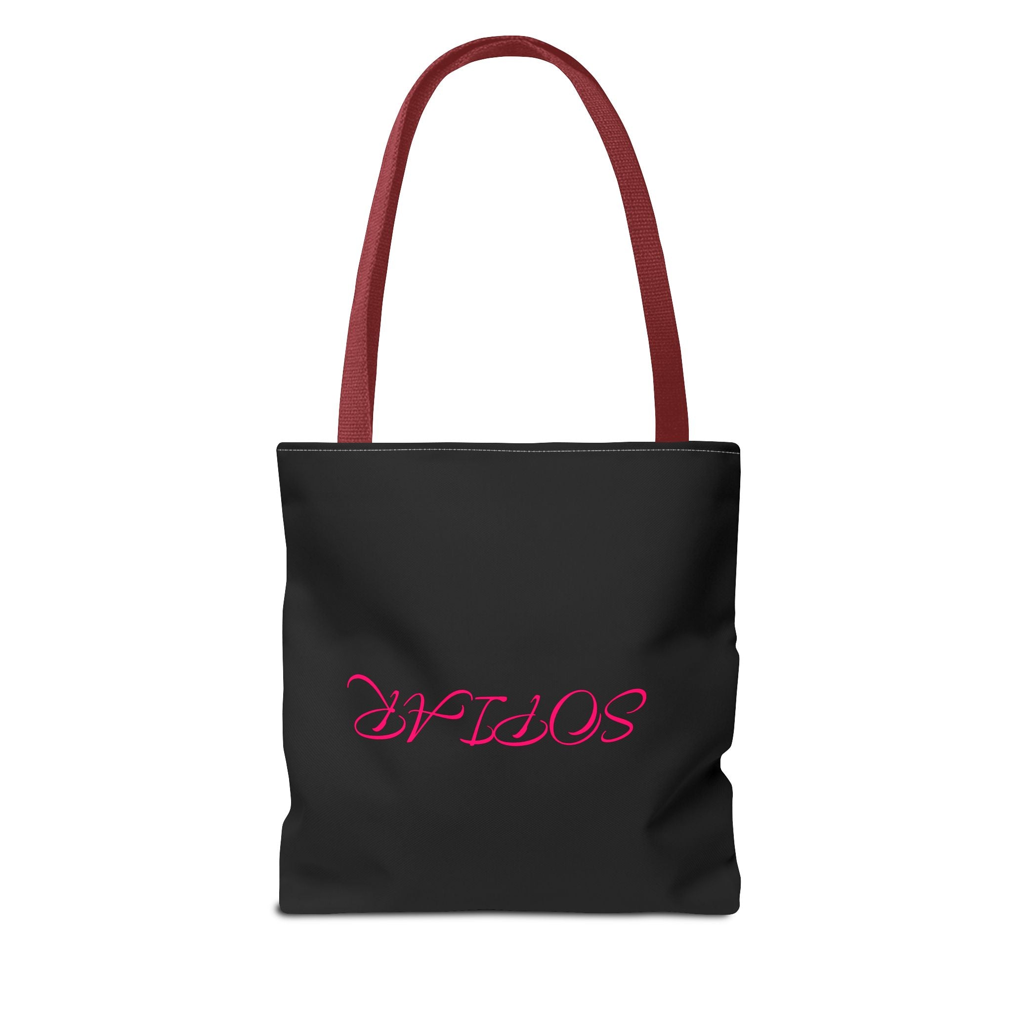 Personalized Script Name Tote Bag — Custom 'SOPHAR' Monogram Canvas Tote