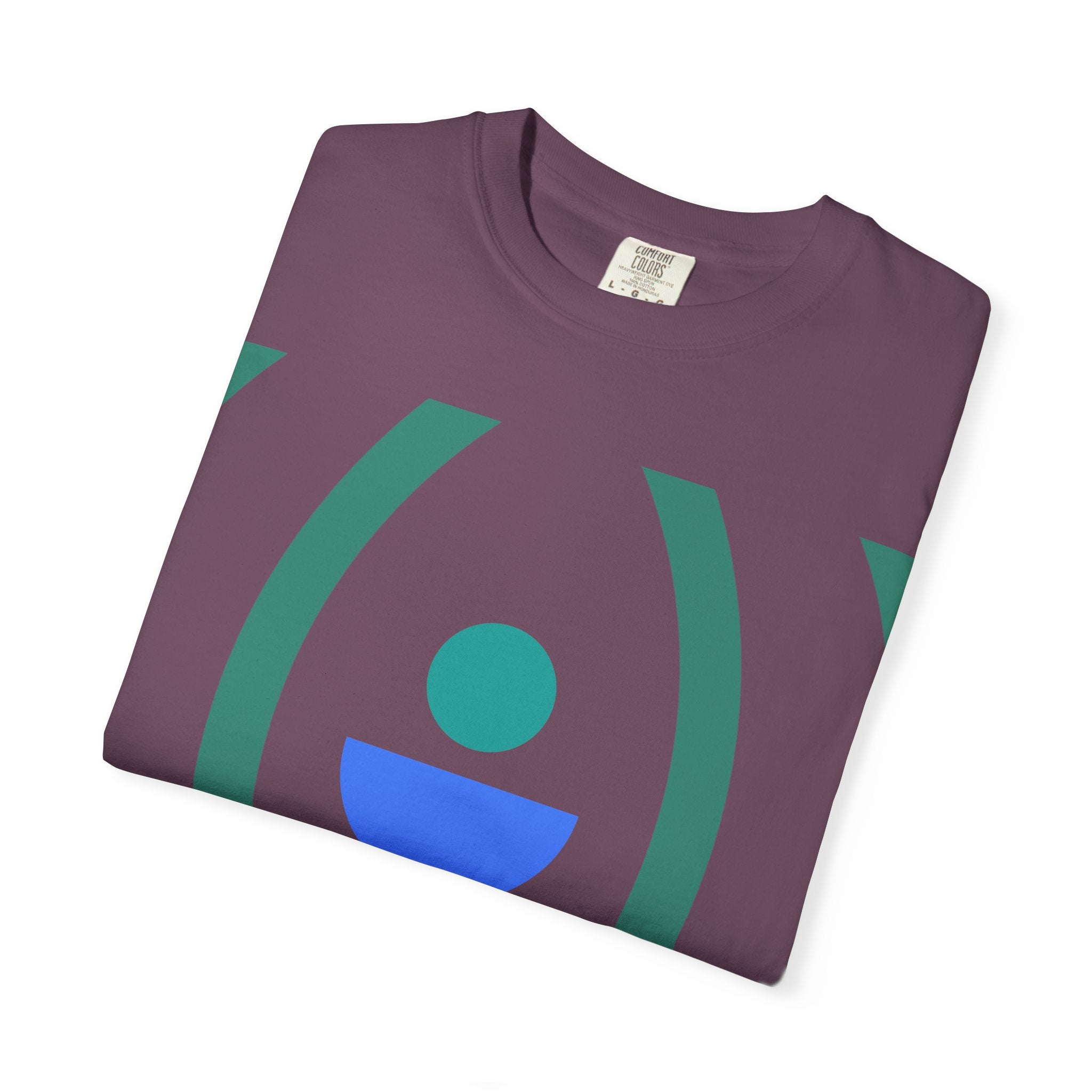 Minimalist Lotus Symbol T-Shirt — Modern Geometric Spiritual Tee