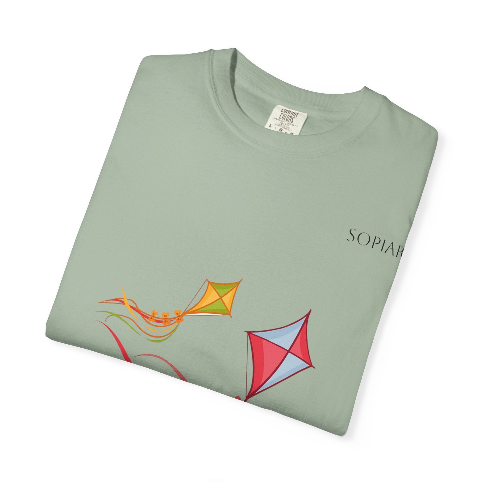 Kites Graphic T-Shirt — Colorful Flying Kites Tee
