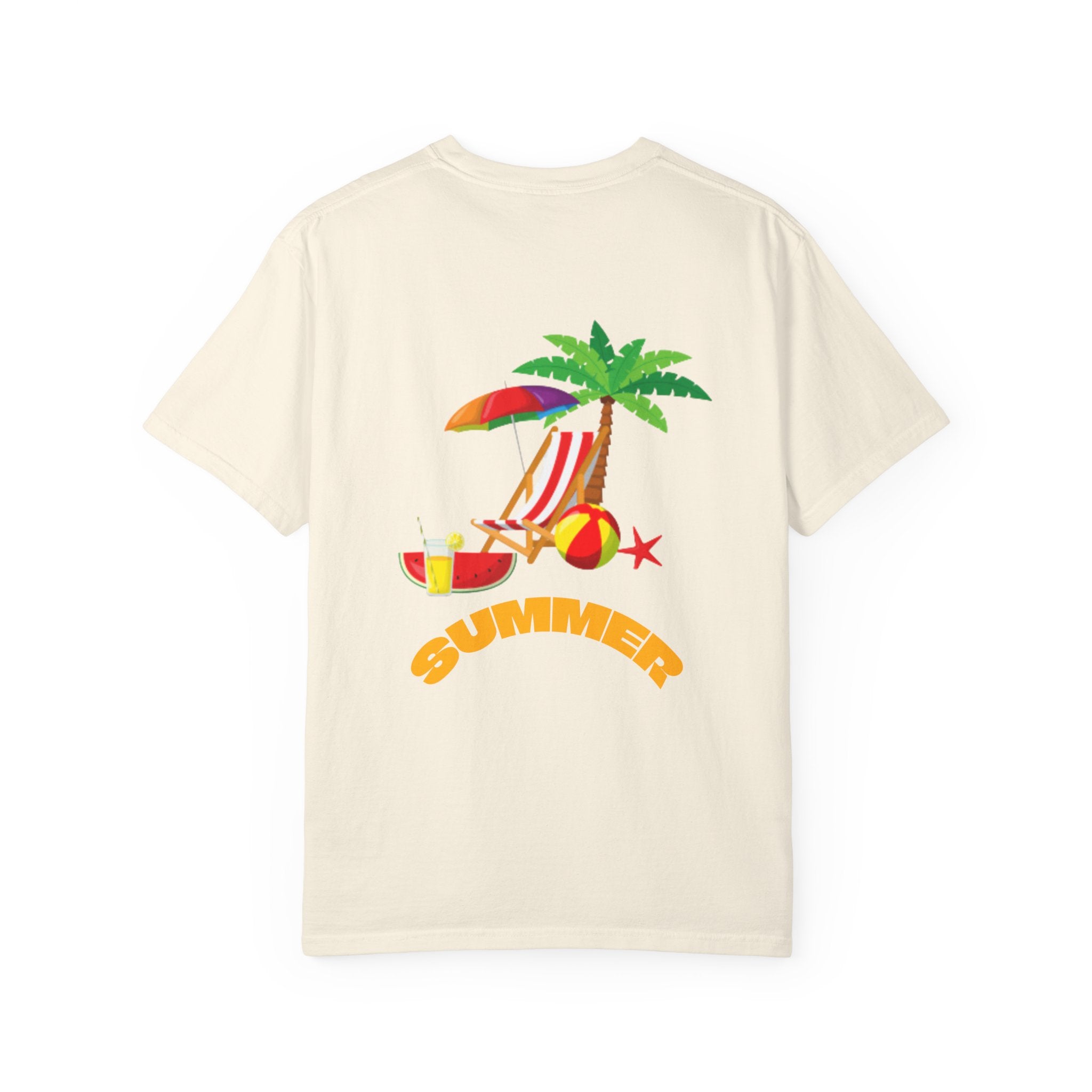 DJ Watermelon T-Shirt — Cute Summer Fruit Graphic Tee with Headphones and summer text