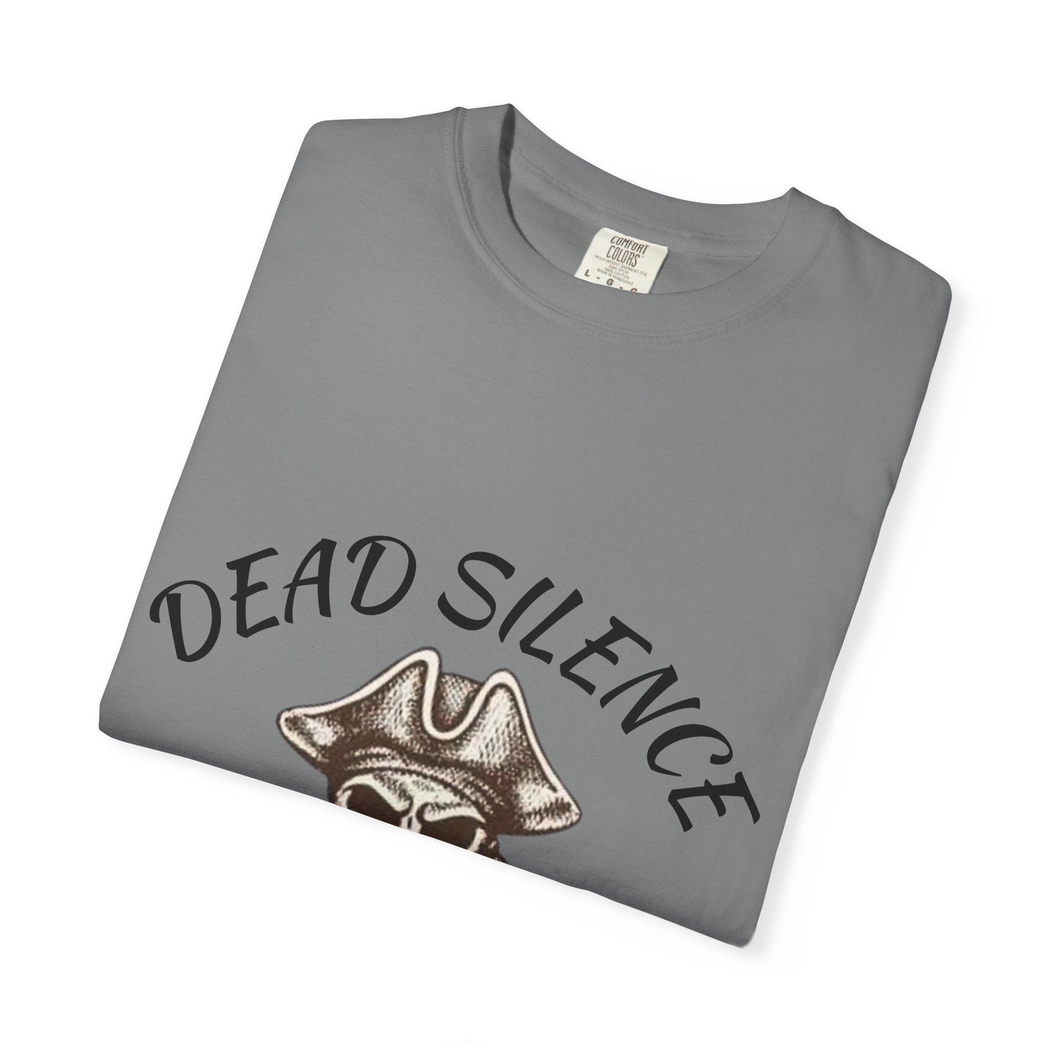 Dead Silence Pirate Skull T‑Shirt — Crossed Swords Graphic Tee