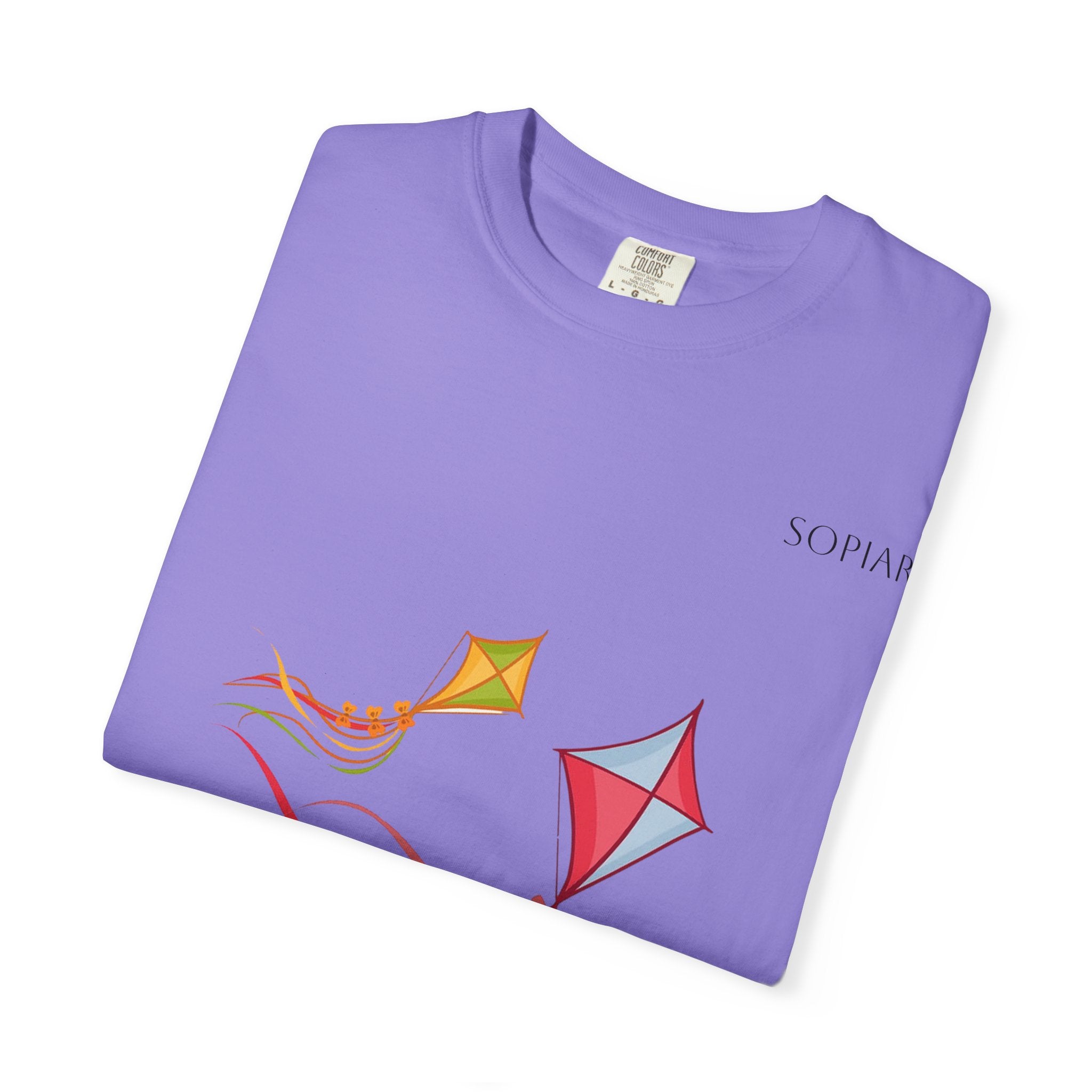 Kites Graphic T-Shirt — Colorful Flying Kites Tee