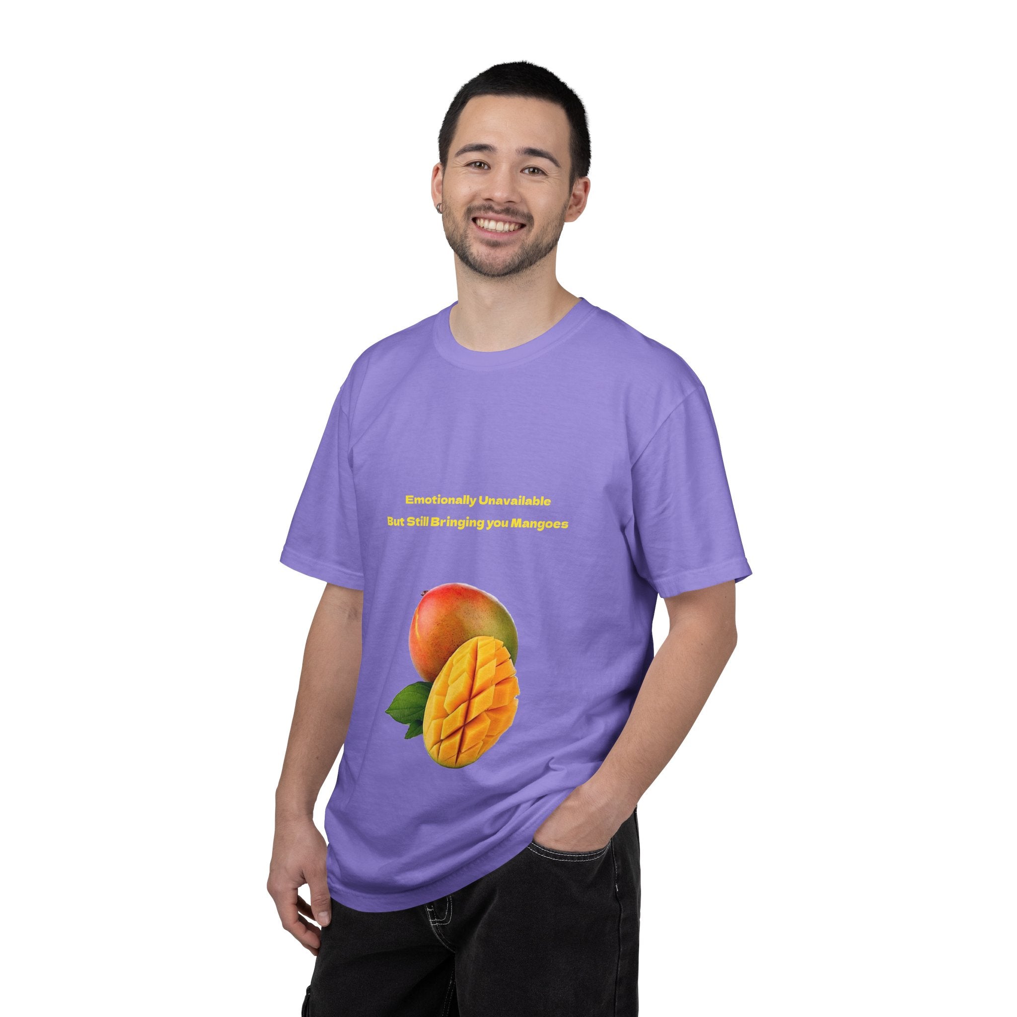 Mango Fruit Graphic T-Shirt — Tropical Sliced Mango Tee