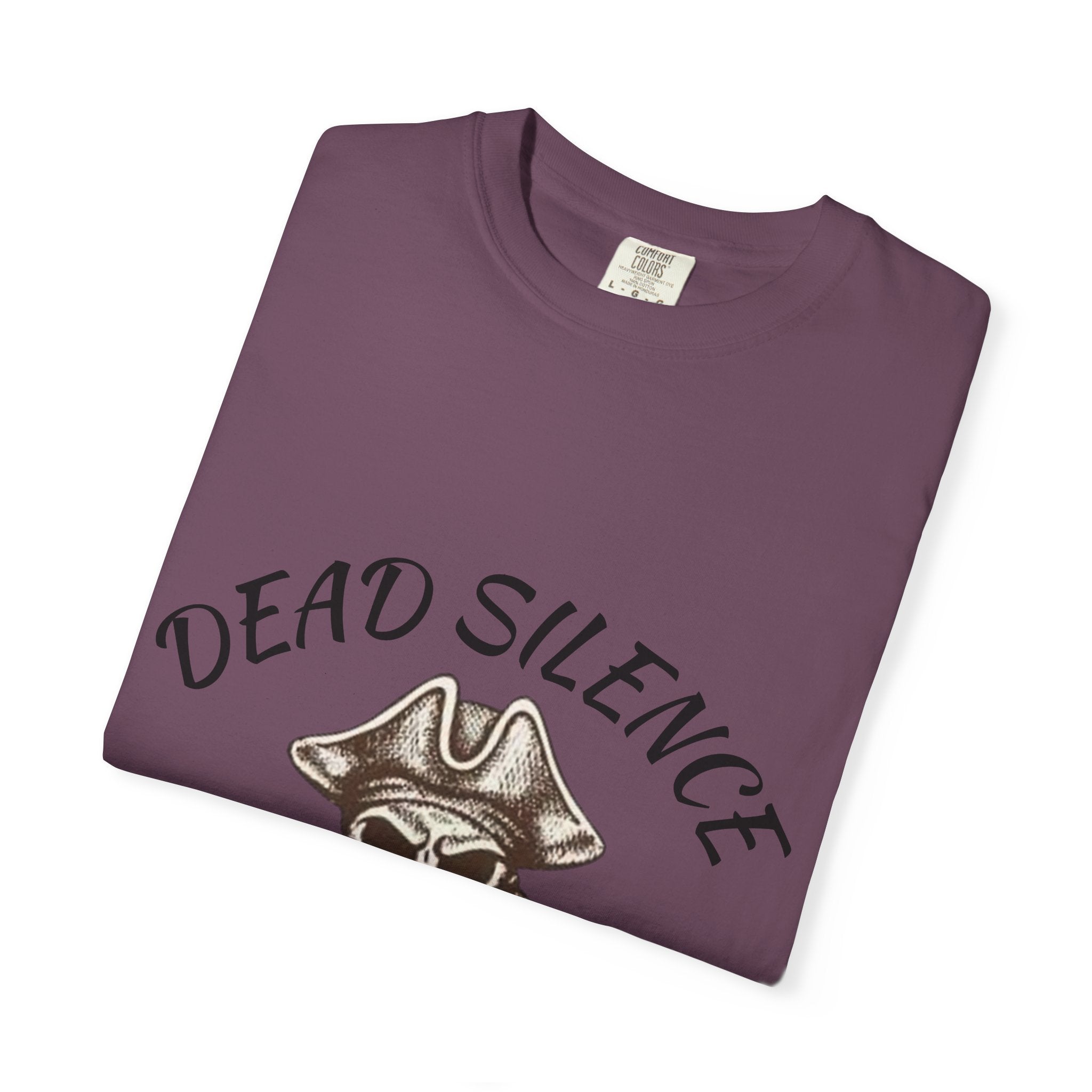 Dead Silence Pirate Skull T‑Shirt — Crossed Swords Graphic Tee