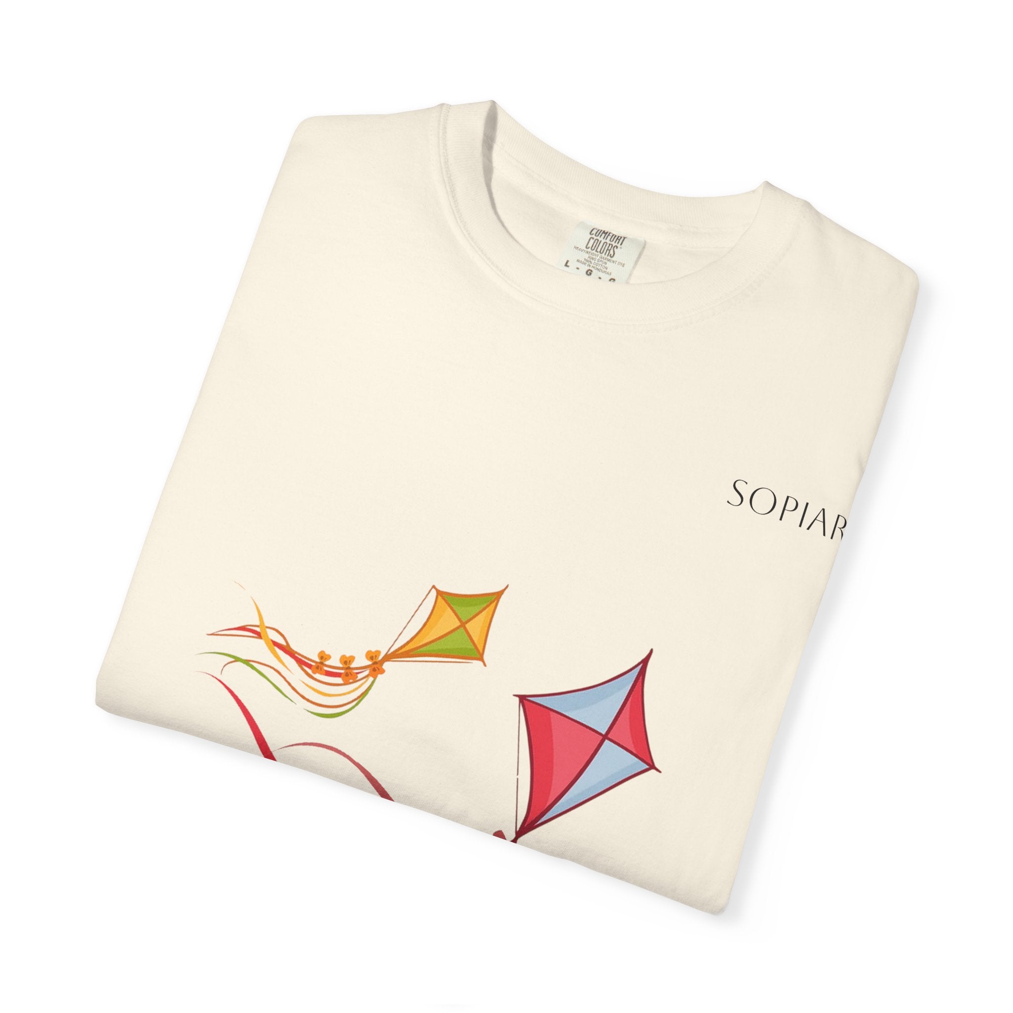 Kites Graphic T-Shirt — Colorful Flying Kites Tee