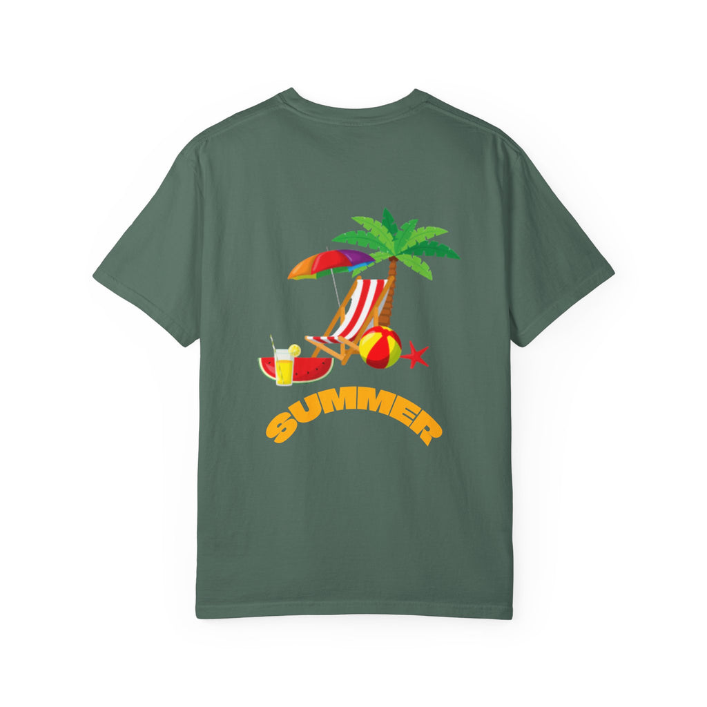 DJ Watermelon T-Shirt — Cute Summer Fruit Graphic Tee with Headphones and summer text