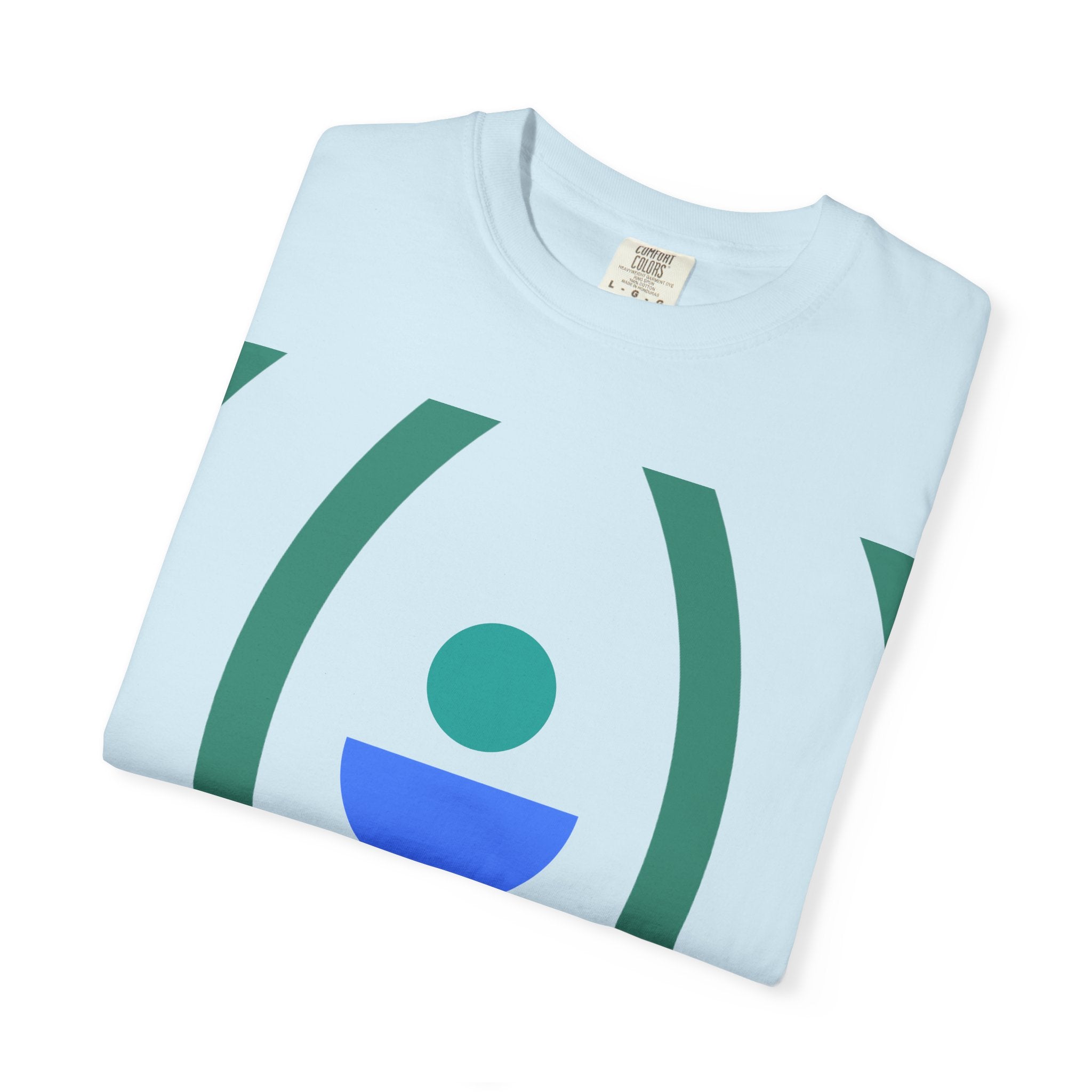 Minimalist Lotus Symbol T-Shirt — Modern Geometric Spiritual Tee