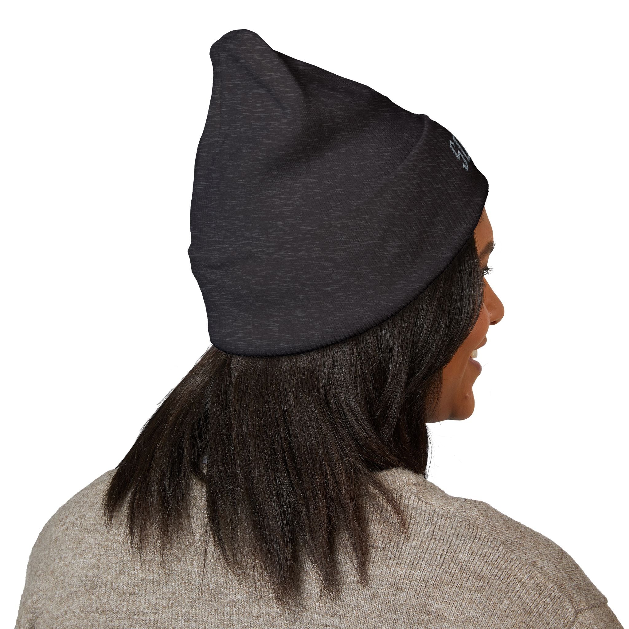 Embroidered 'SOPIAR' Cuffed Beanie — Classic Knit Winter Hat
