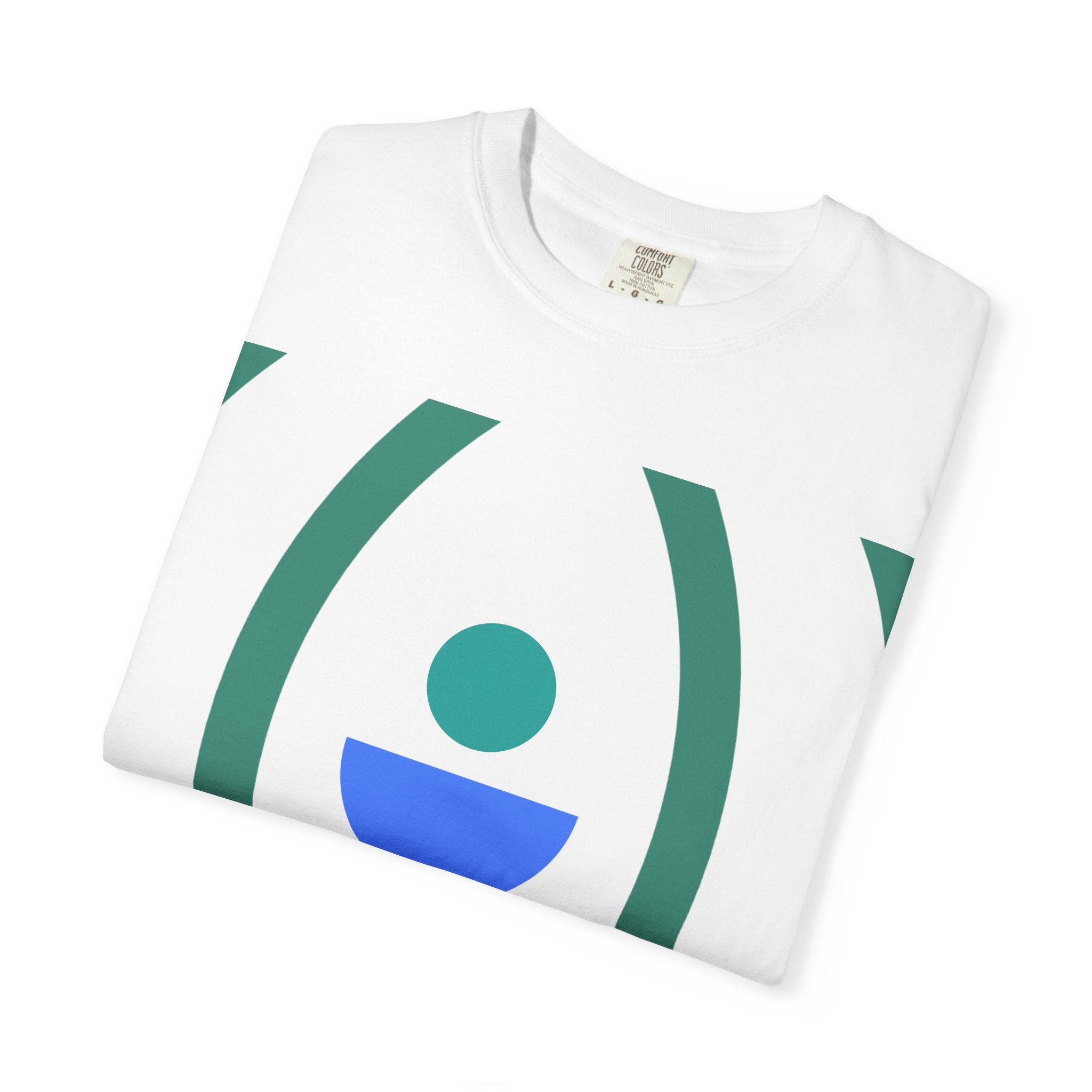 Minimalist Lotus Symbol T-Shirt — Modern Geometric Spiritual Tee