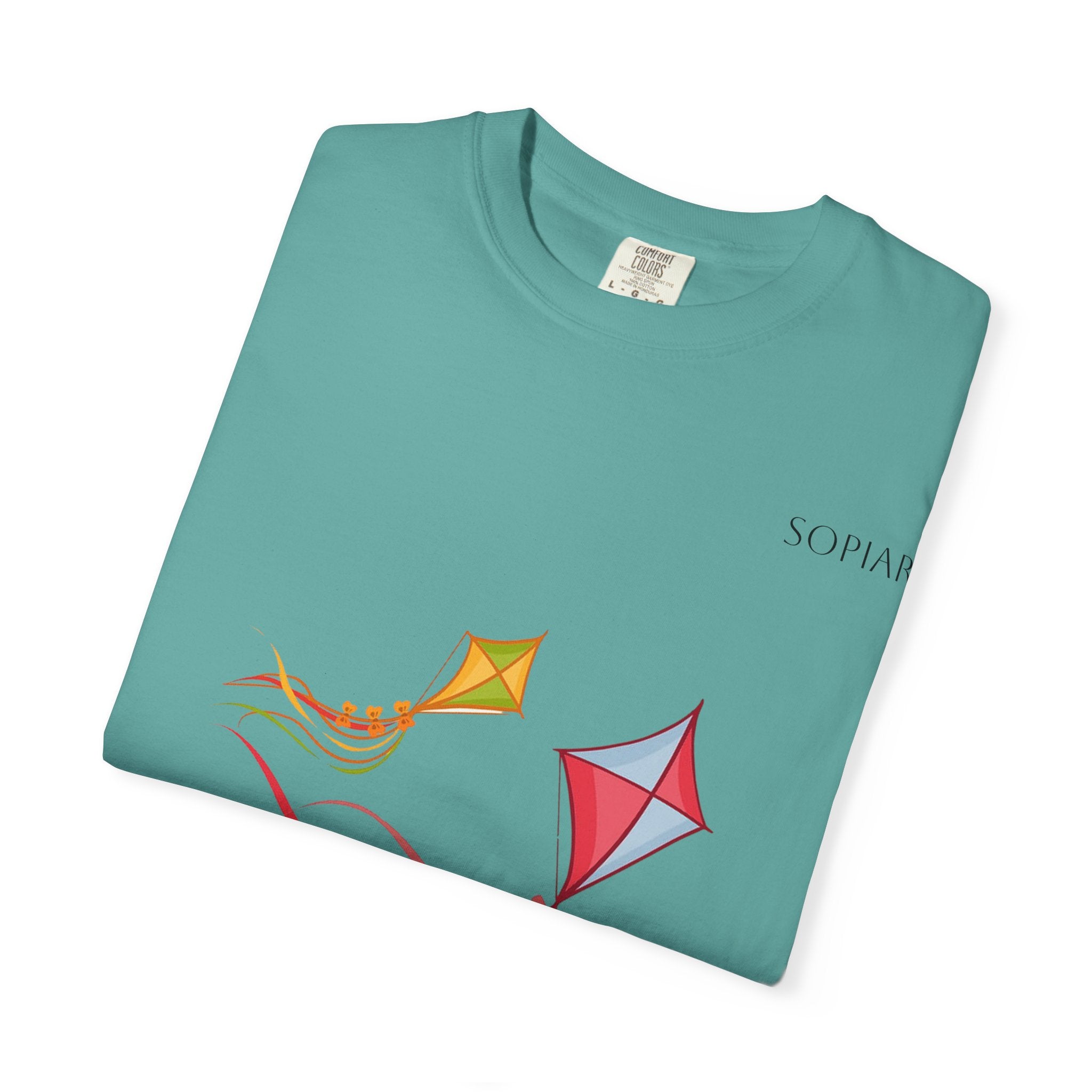 Kites Graphic T-Shirt — Colorful Flying Kites Tee