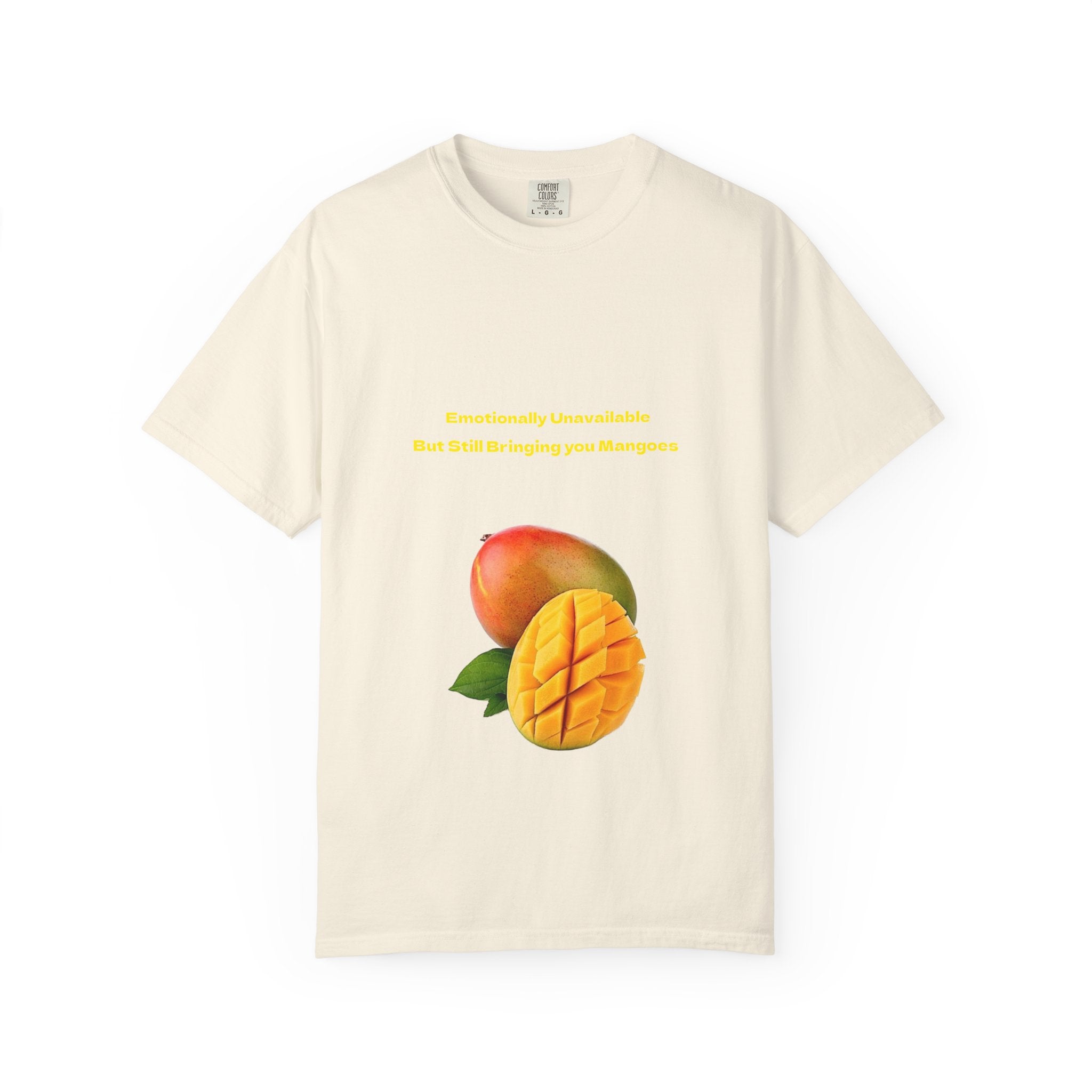 Mango Fruit Graphic T-Shirt — Tropical Sliced Mango Tee
