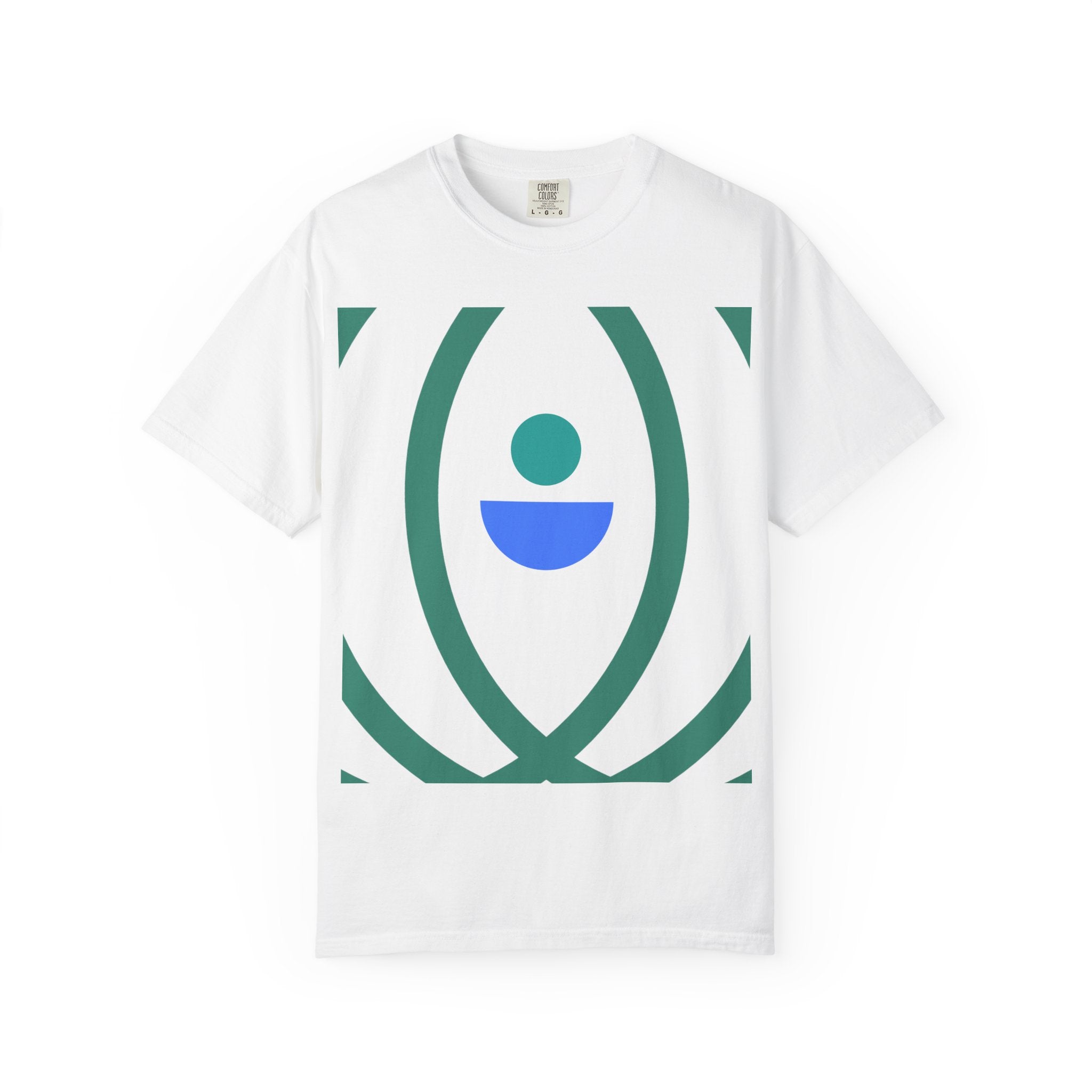 Minimalist Lotus Symbol T-Shirt — Modern Geometric Spiritual Tee