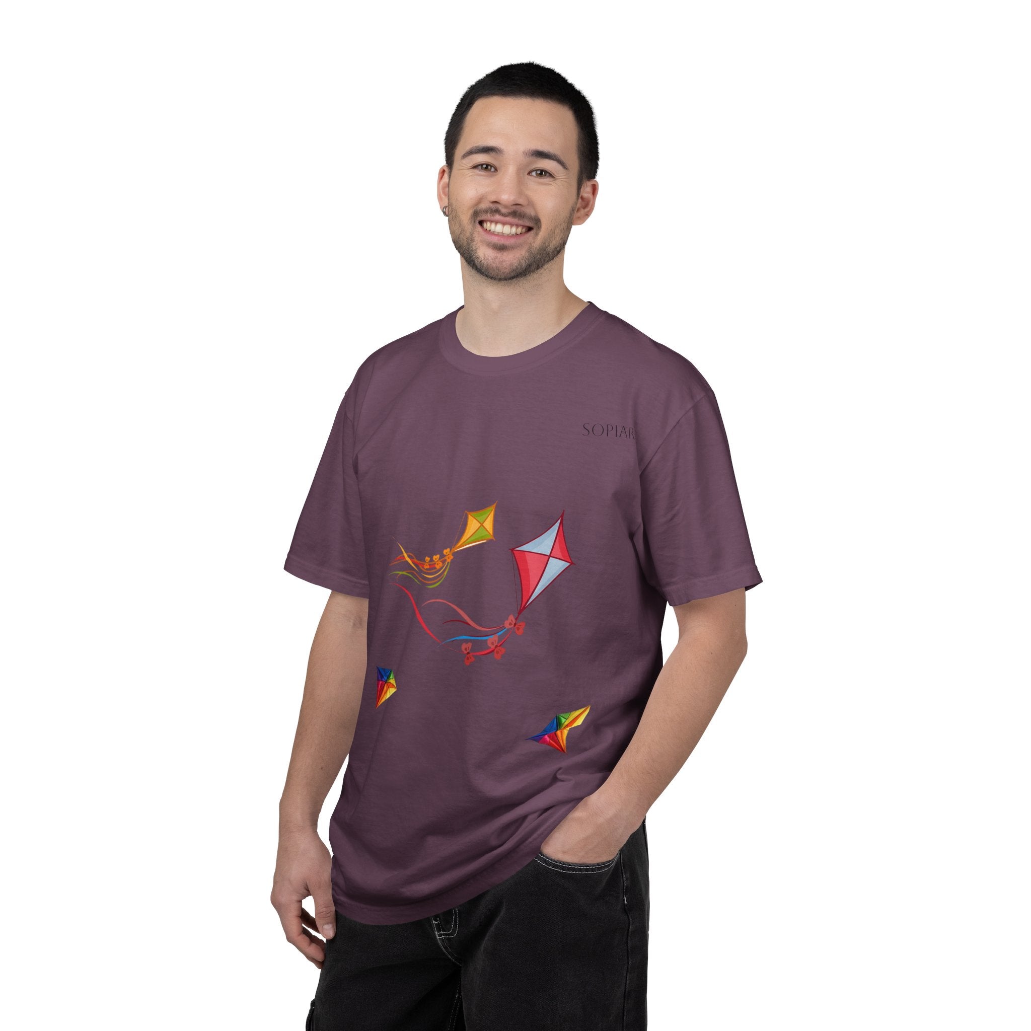 Kites Graphic T-Shirt — Colorful Flying Kites Tee