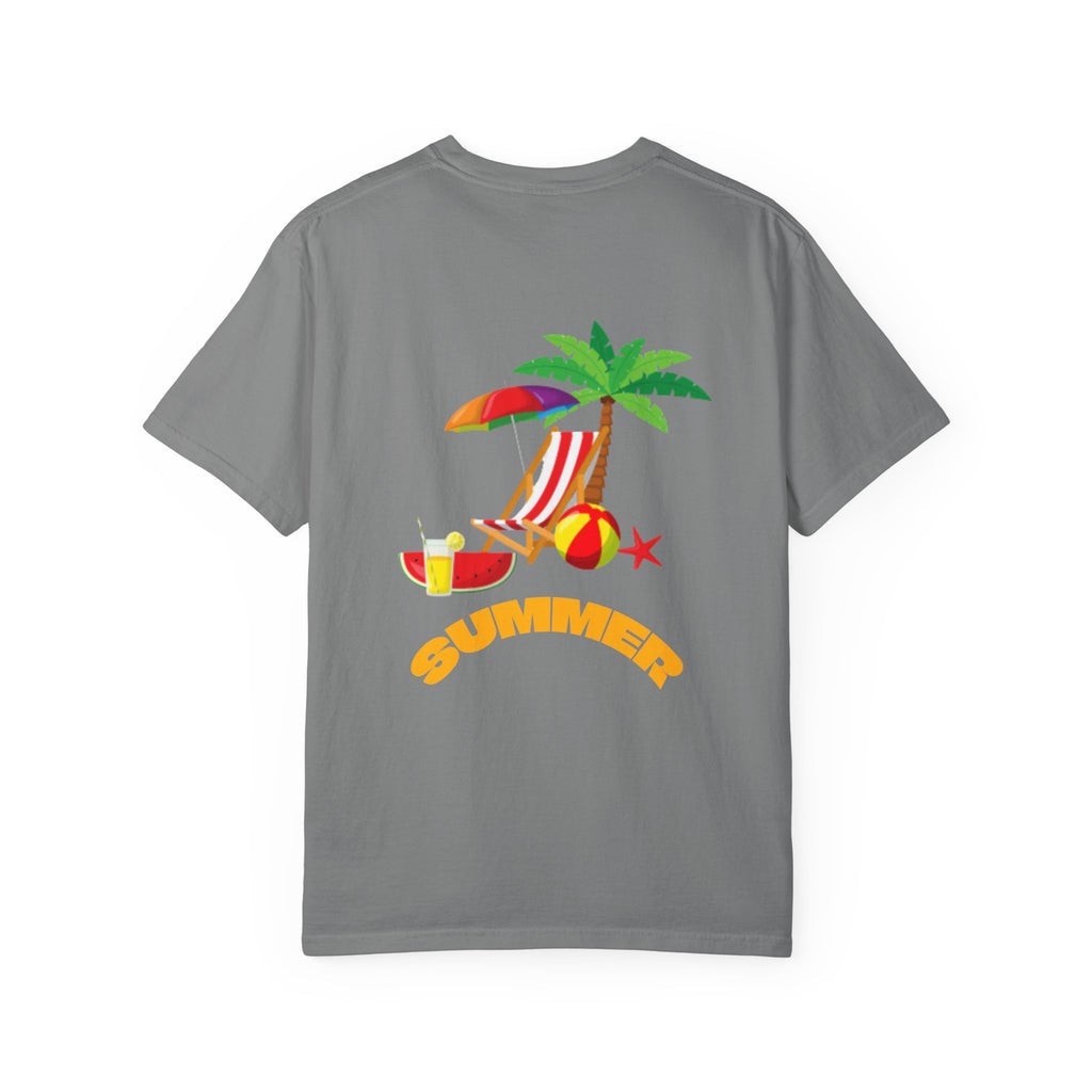 DJ Watermelon T-Shirt — Cute Summer Fruit Graphic Tee with Headphones and summer text