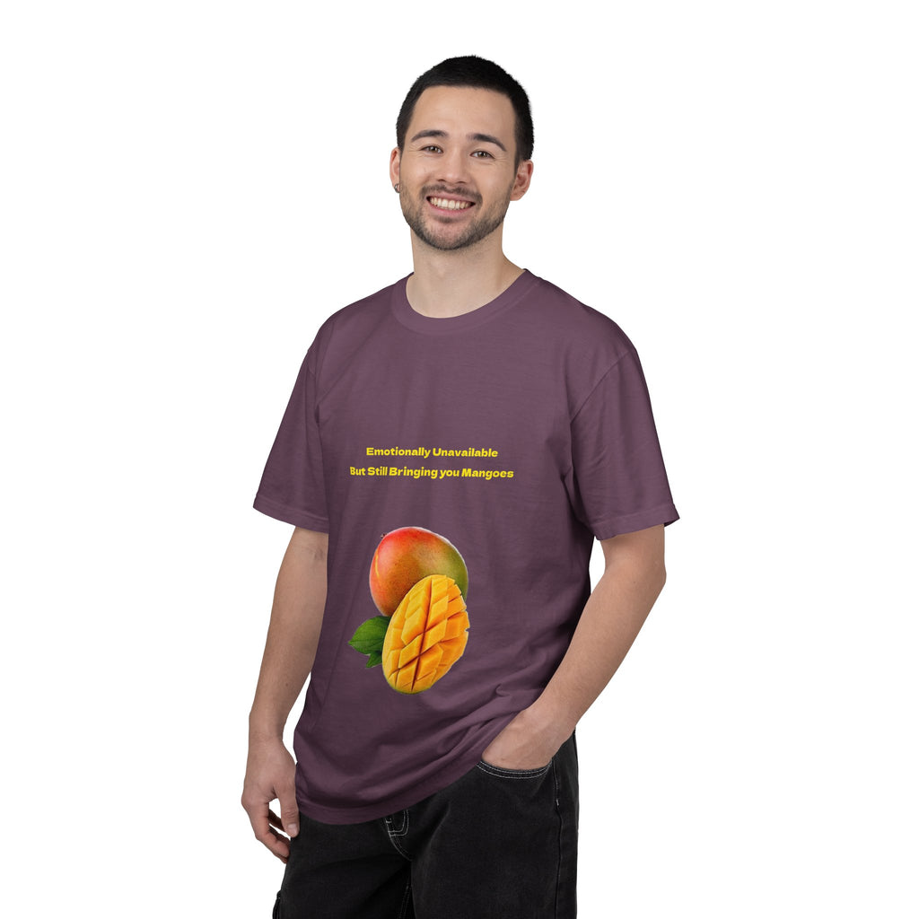 Mango Fruit Graphic T-Shirt — Tropical Sliced Mango Tee