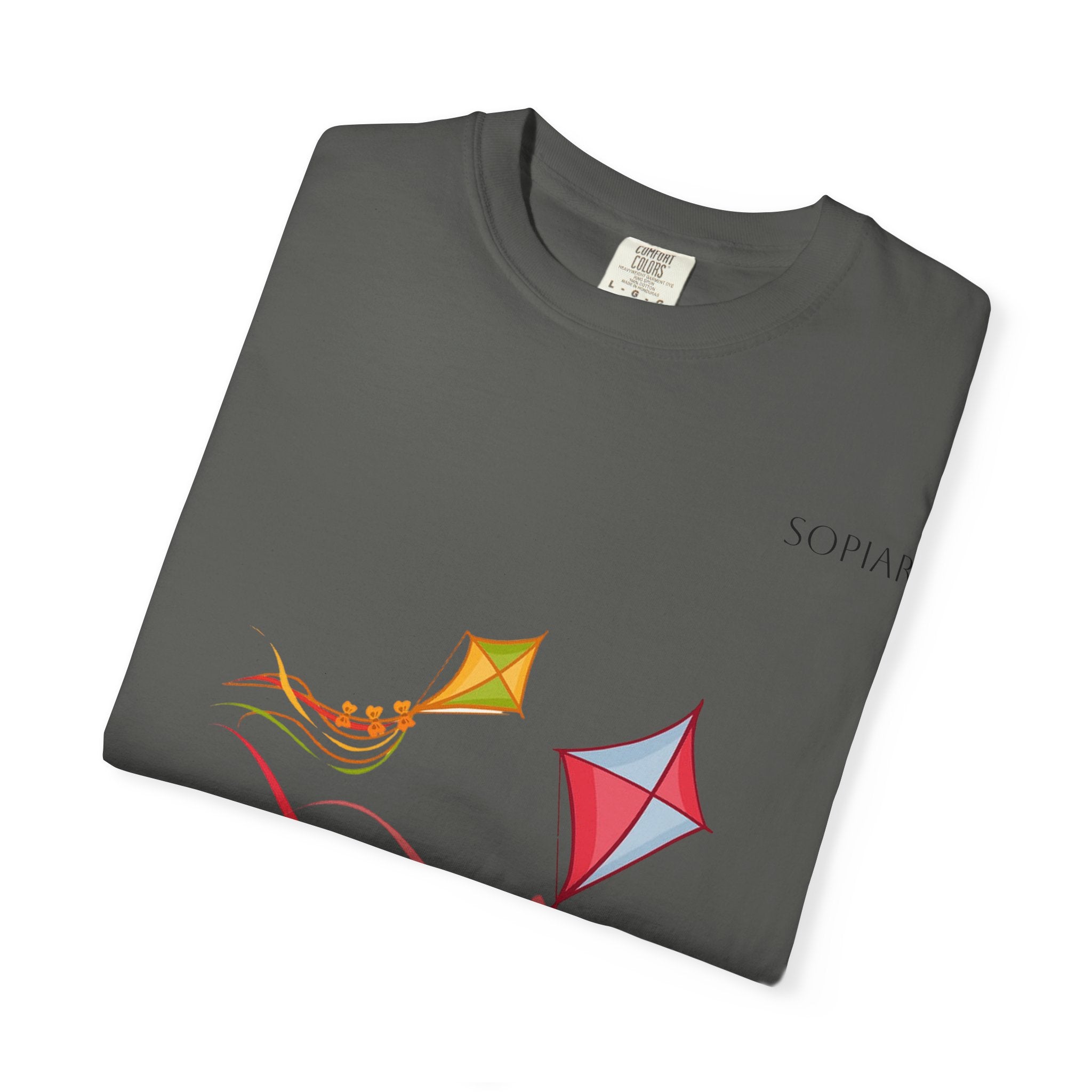 Kites Graphic T-Shirt — Colorful Flying Kites Tee